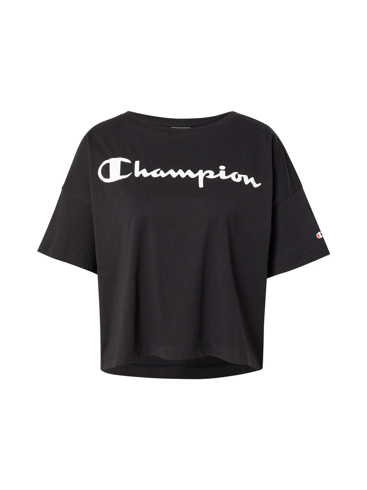 Champion Authentic Athletic Apparel Majica črna / bela - Pepit.si