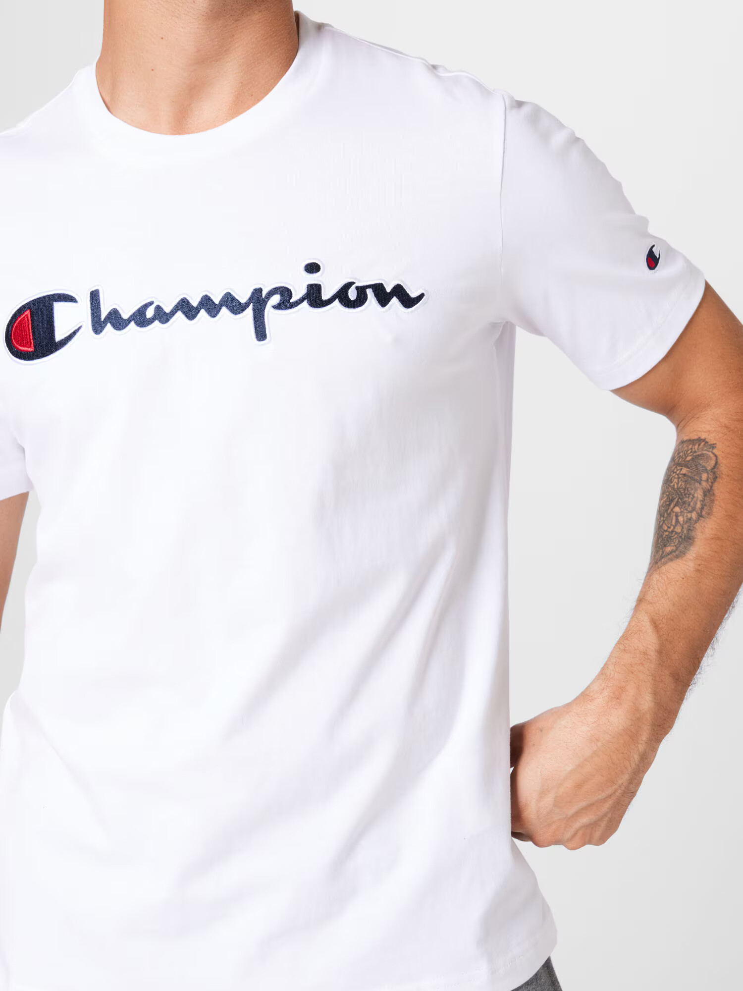 Champion Authentic Athletic Apparel Majica mornarska / rdeča / bela - Pepit.si