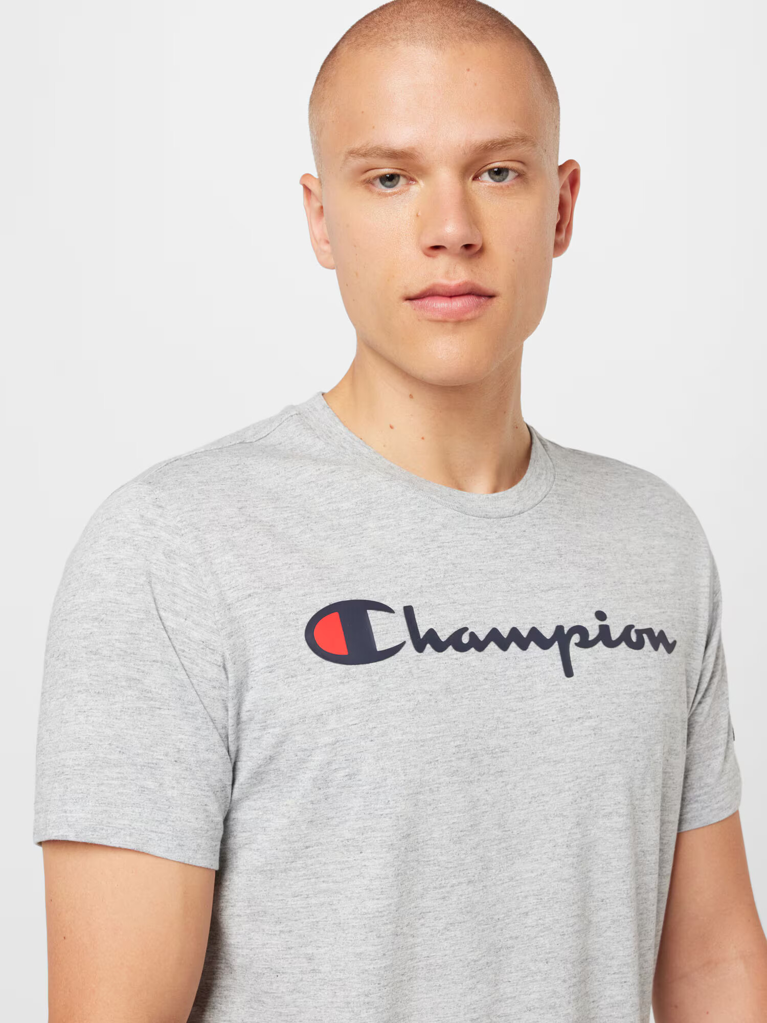 Champion Authentic Athletic Apparel Majica mornarska / siva / rdeča - Pepit.si