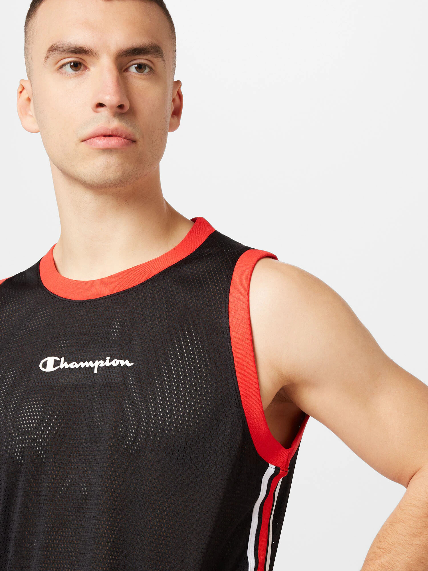 Champion Authentic Athletic Apparel Majica svetlo rdeča / črna / bela - Pepit.si