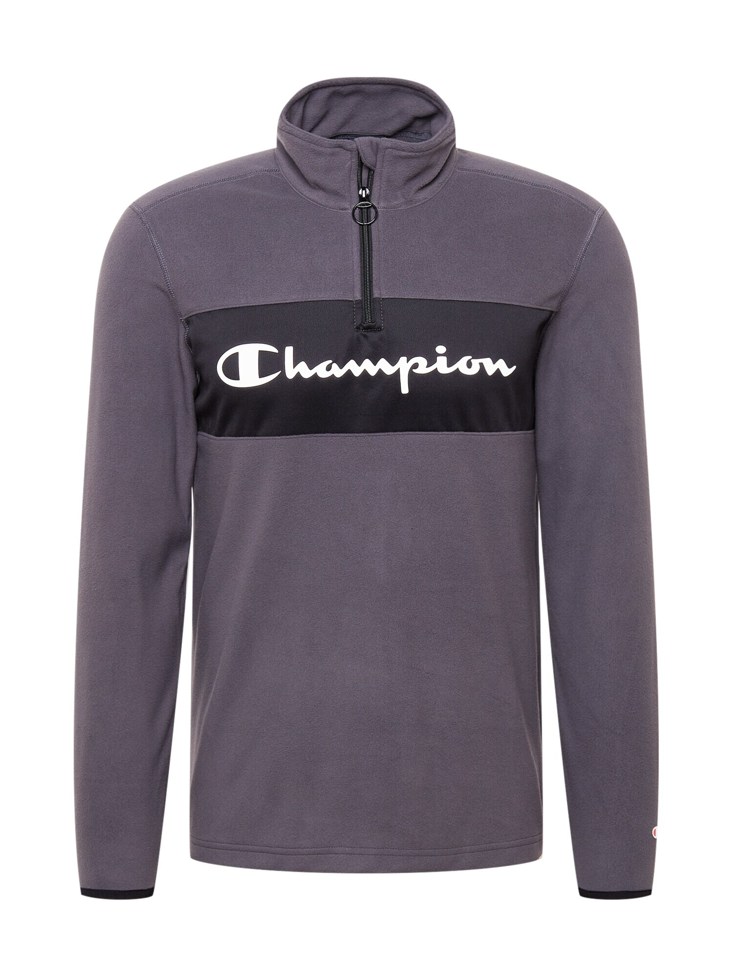 Champion Authentic Athletic Apparel Športen pulover črna / bela / dimno-siva - Pepit.si