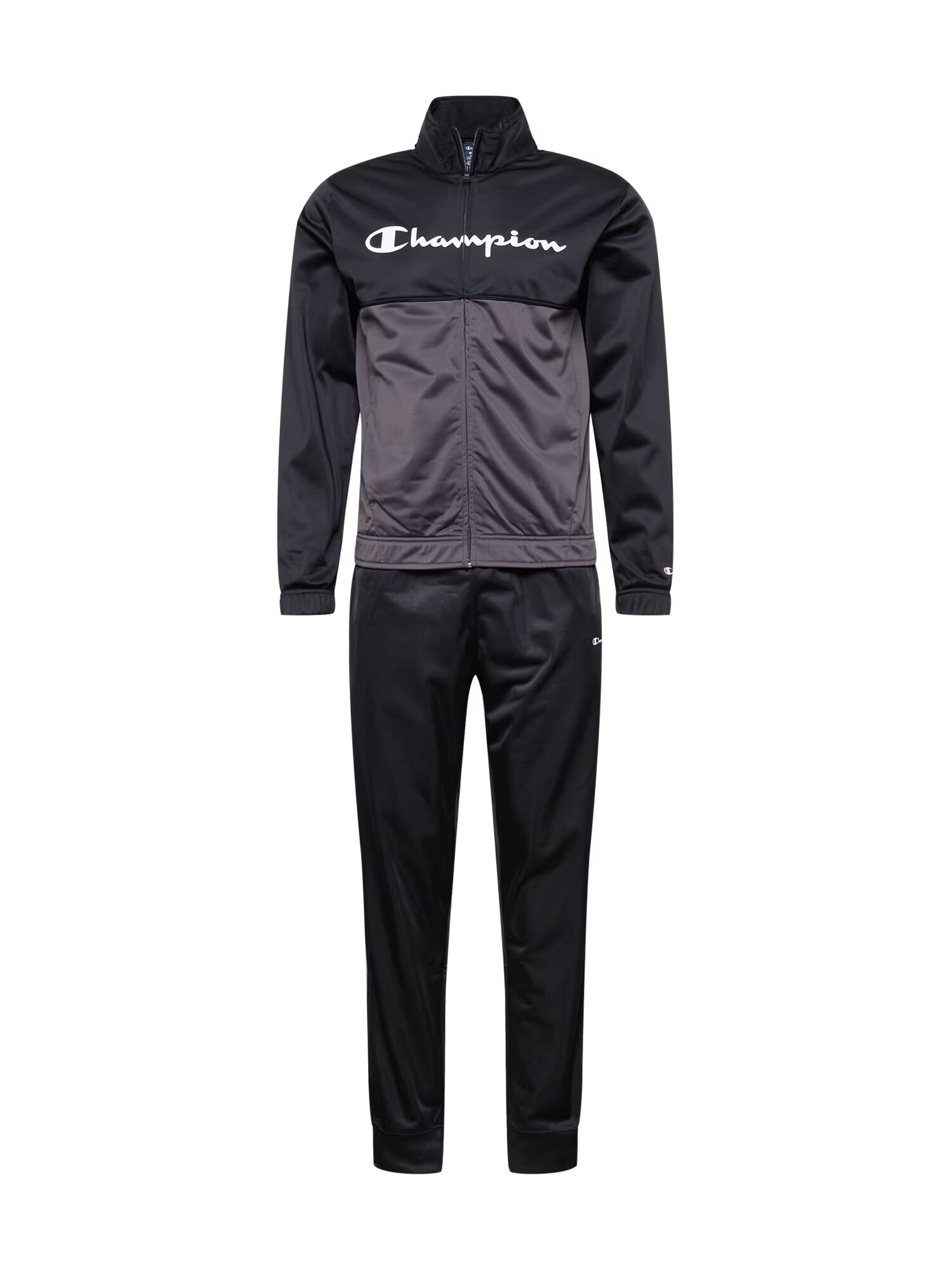 Champion Authentic Athletic Apparel Športna obleka črna / bela / siva - Pepit.si