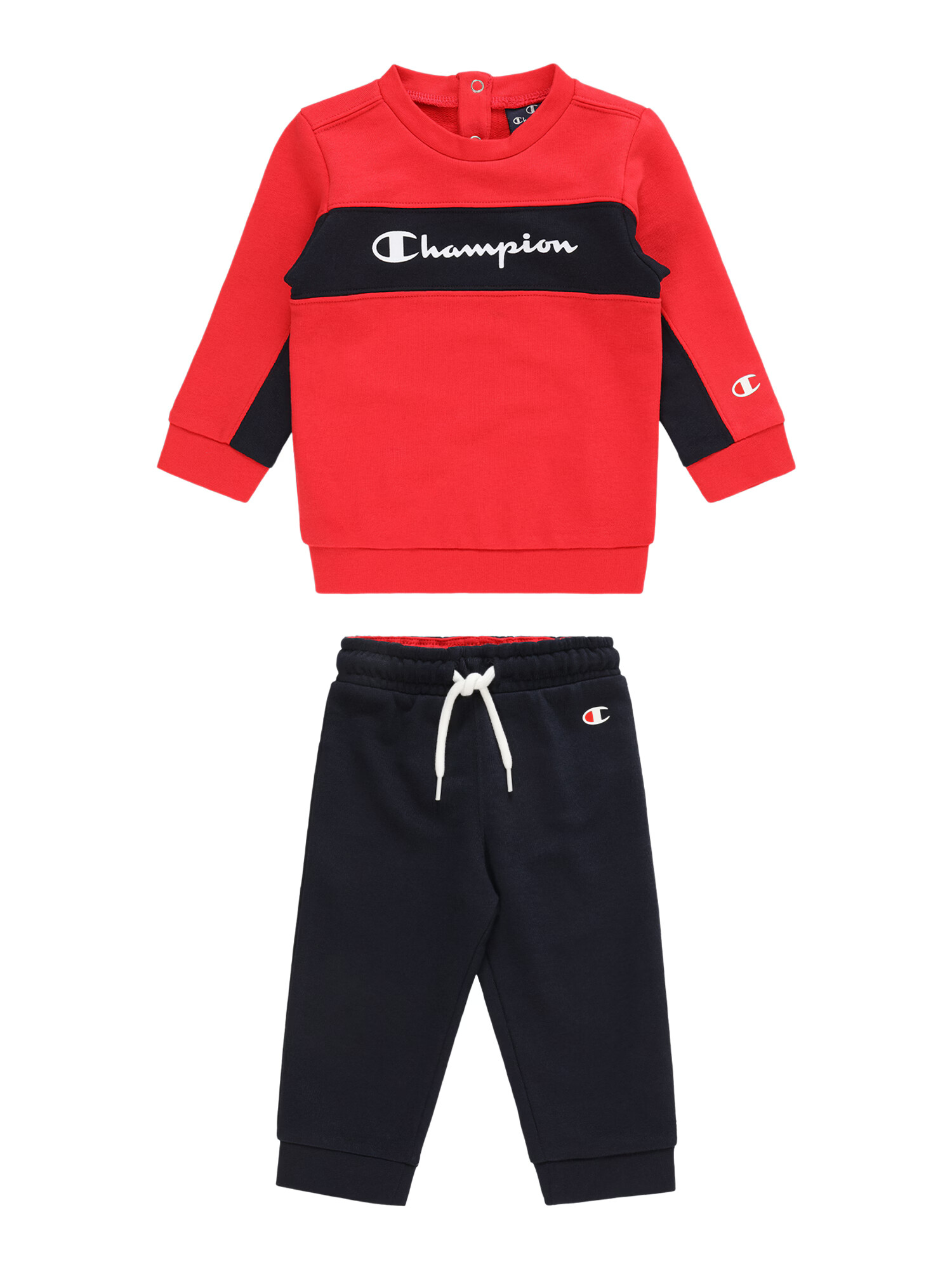 Champion Authentic Athletic Apparel Športna trenirka rdeča / črna / bela - Pepit.si