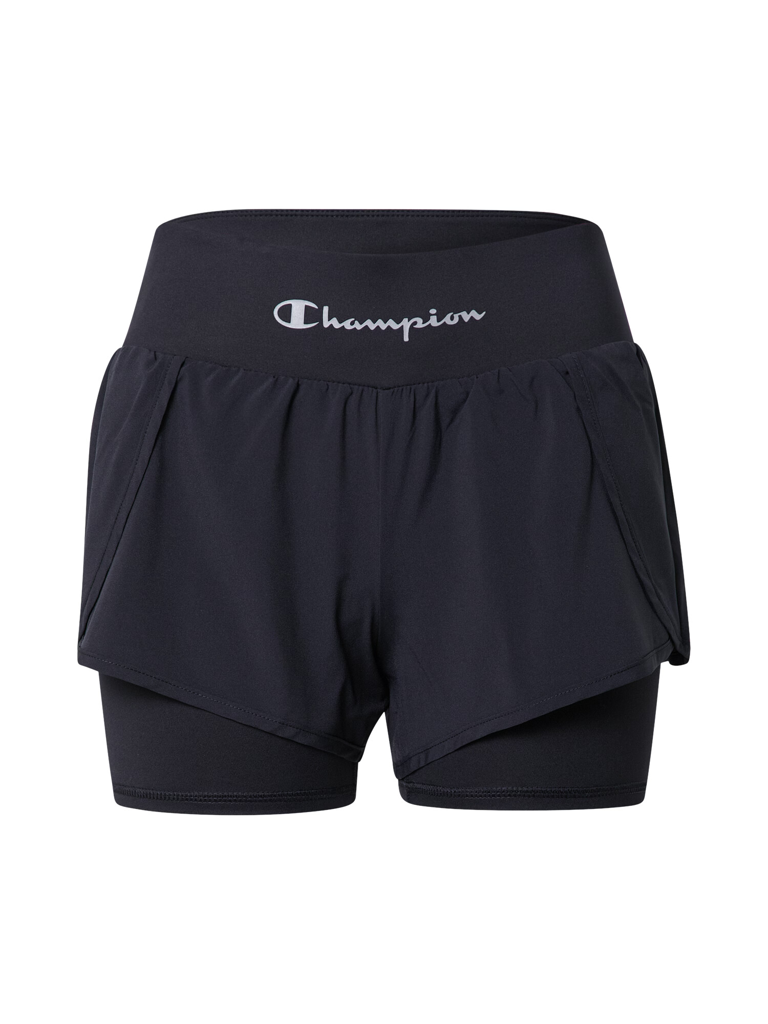 Champion Authentic Athletic Apparel Športne hlače črna / bela - Pepit.si