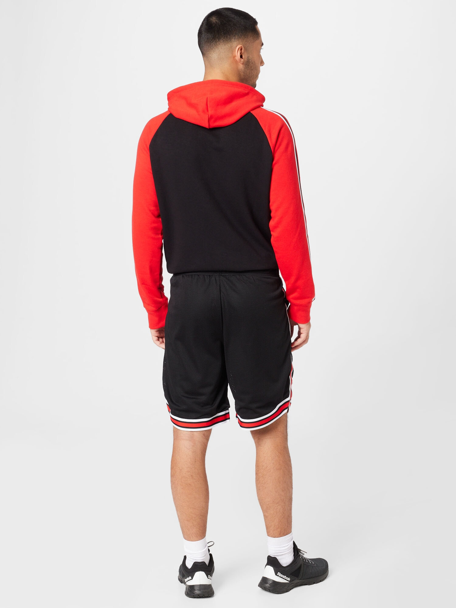 Champion Authentic Athletic Apparel Športne hlače temno modra / rdeča / bela - Pepit.si