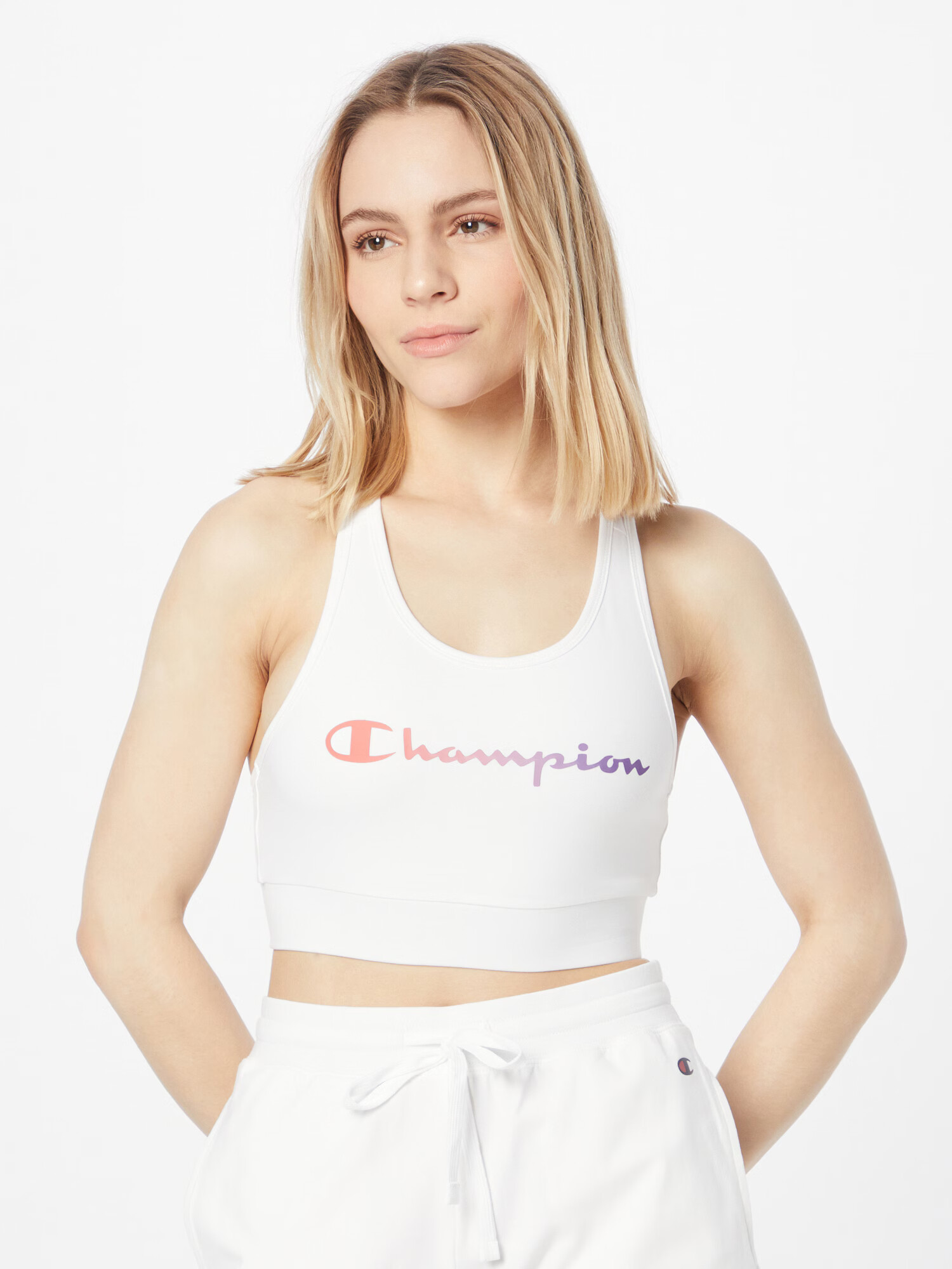 Champion Authentic Athletic Apparel Športni nederček svetlo lila / melona / bela - Pepit.si