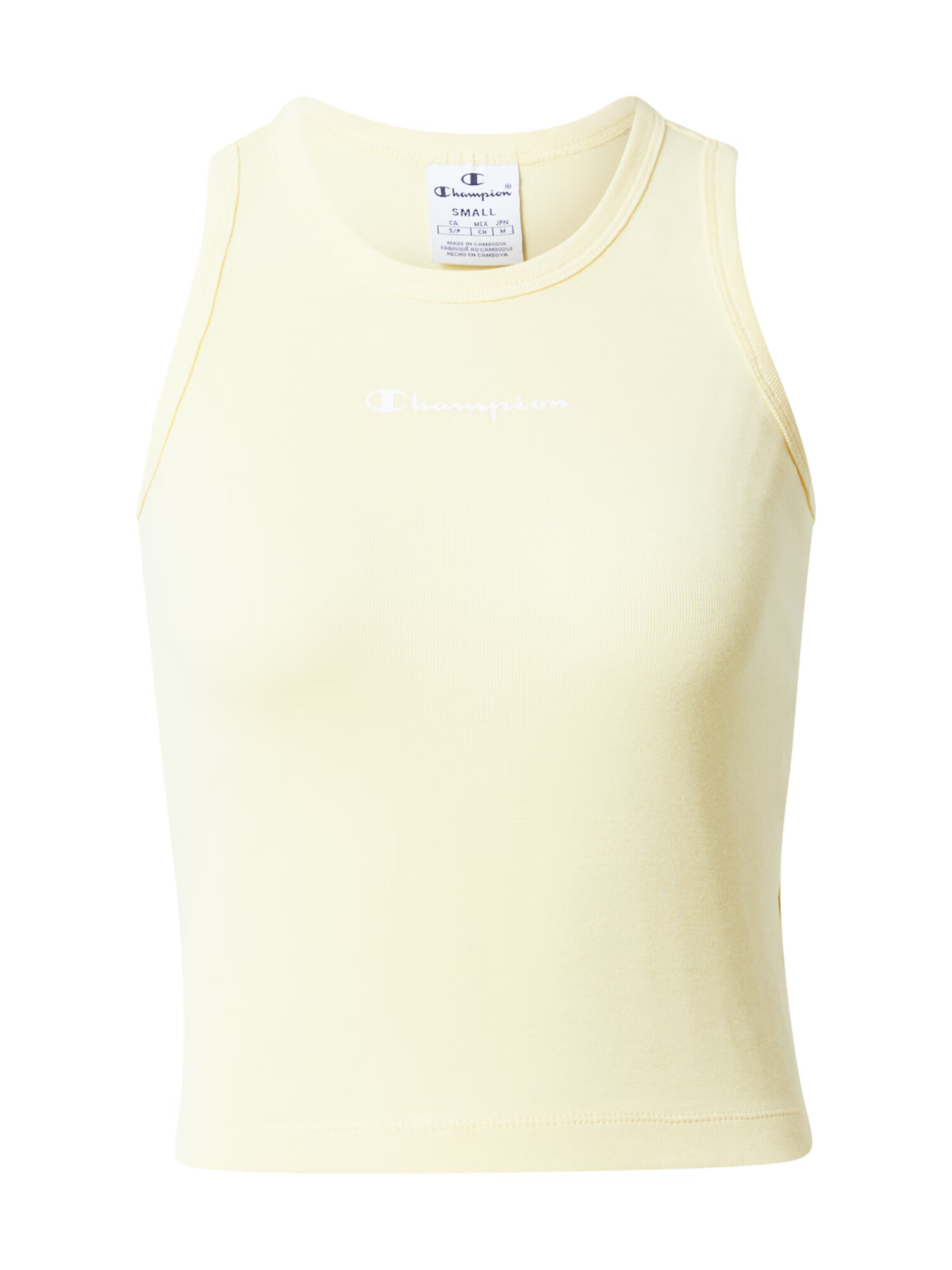 Champion Authentic Athletic Apparel Športni top pastelno rumena / rdeča / bela - Pepit.si