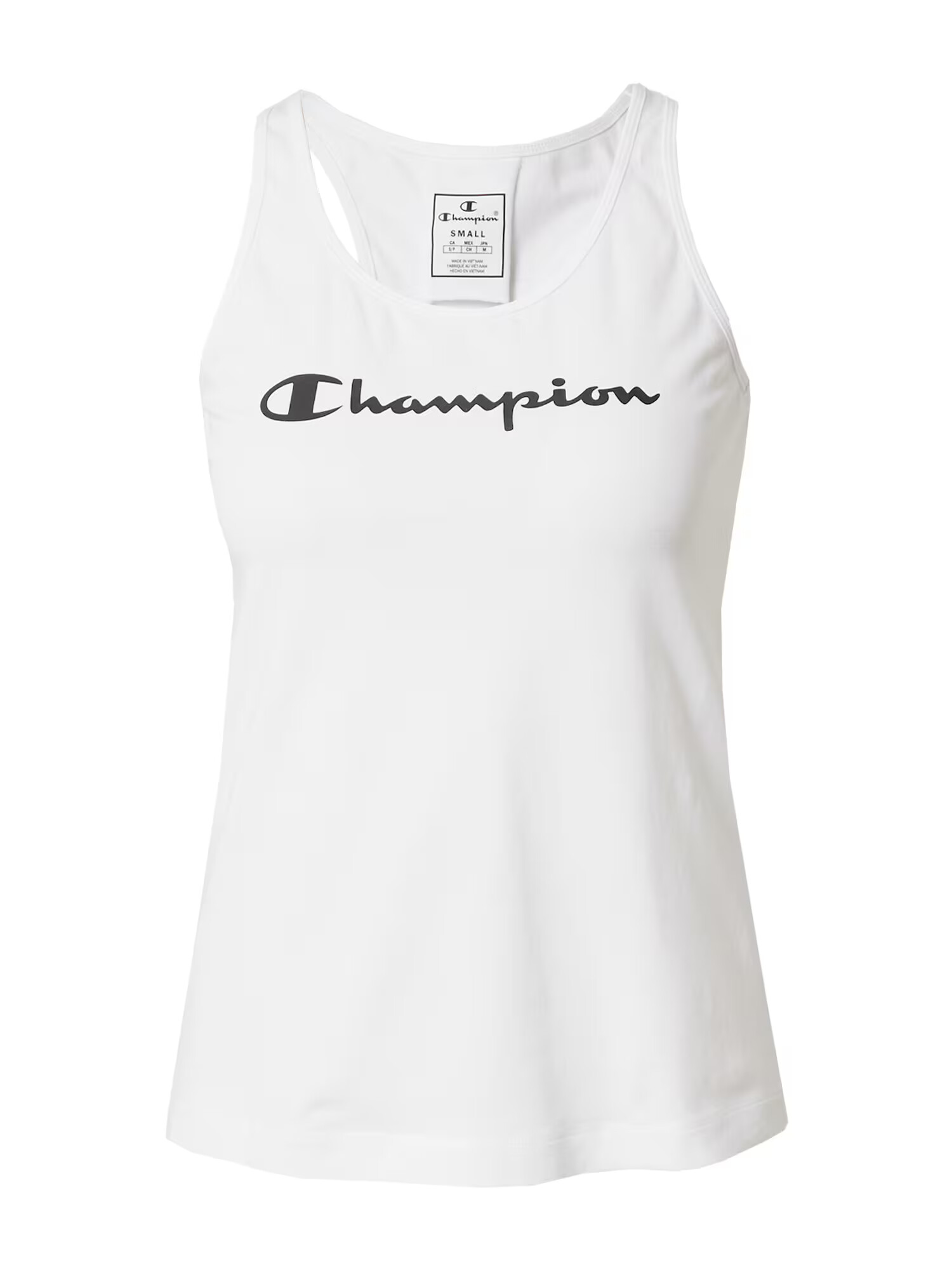 Champion Authentic Athletic Apparel Športni top črna / bela - Pepit.si