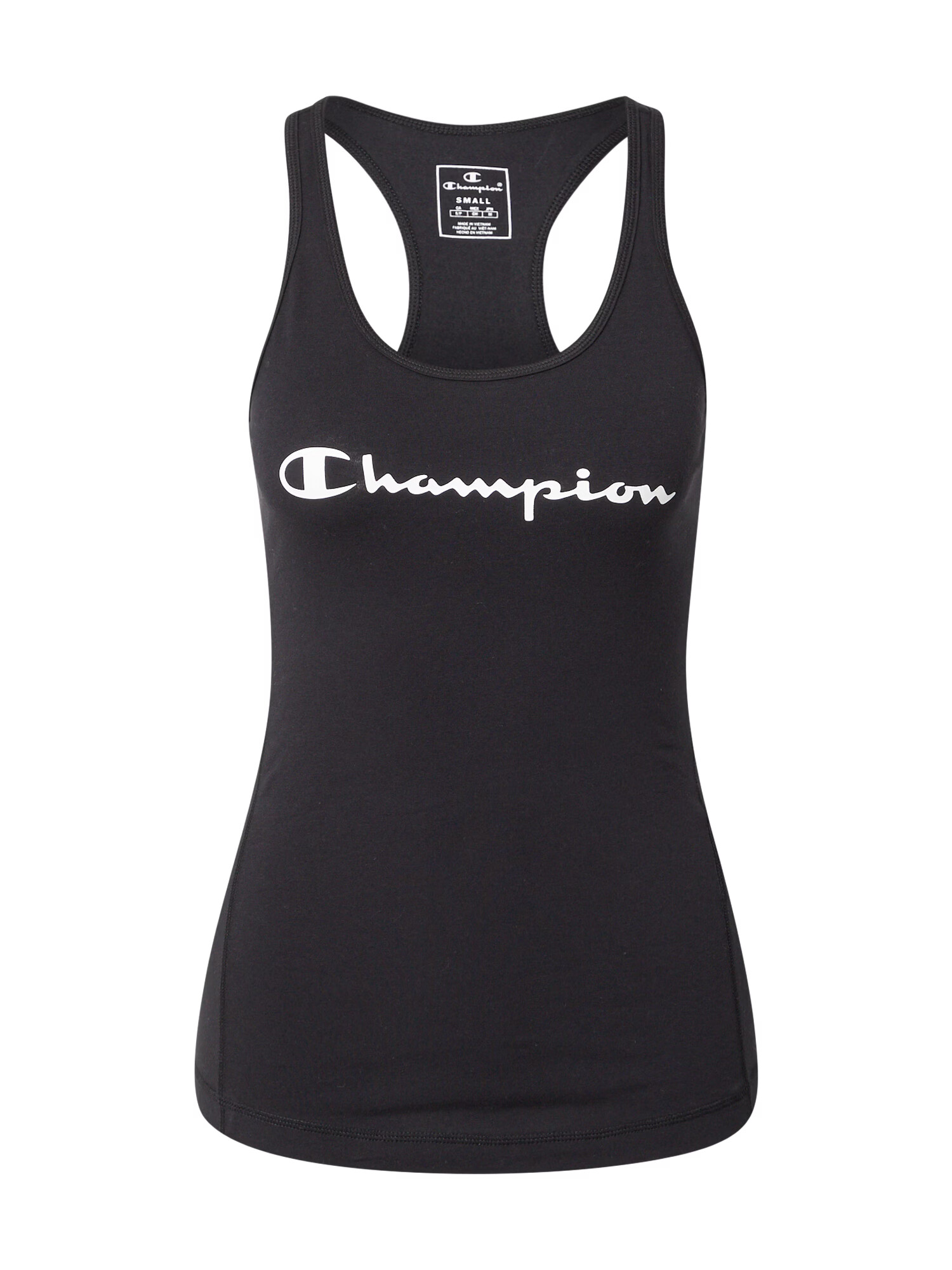 Champion Authentic Athletic Apparel Športni top črna / bela - Pepit.si