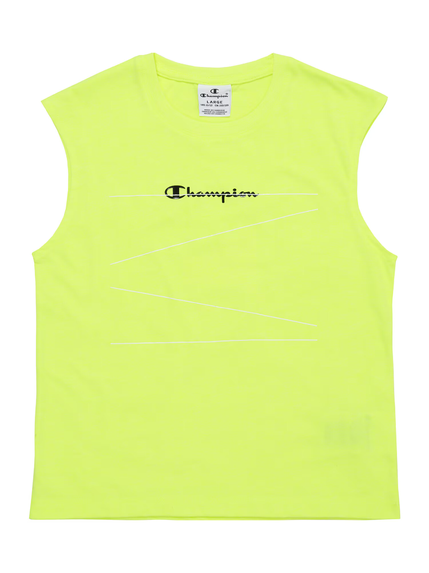 Champion Authentic Athletic Apparel Top neonsko rumena - Pepit.si