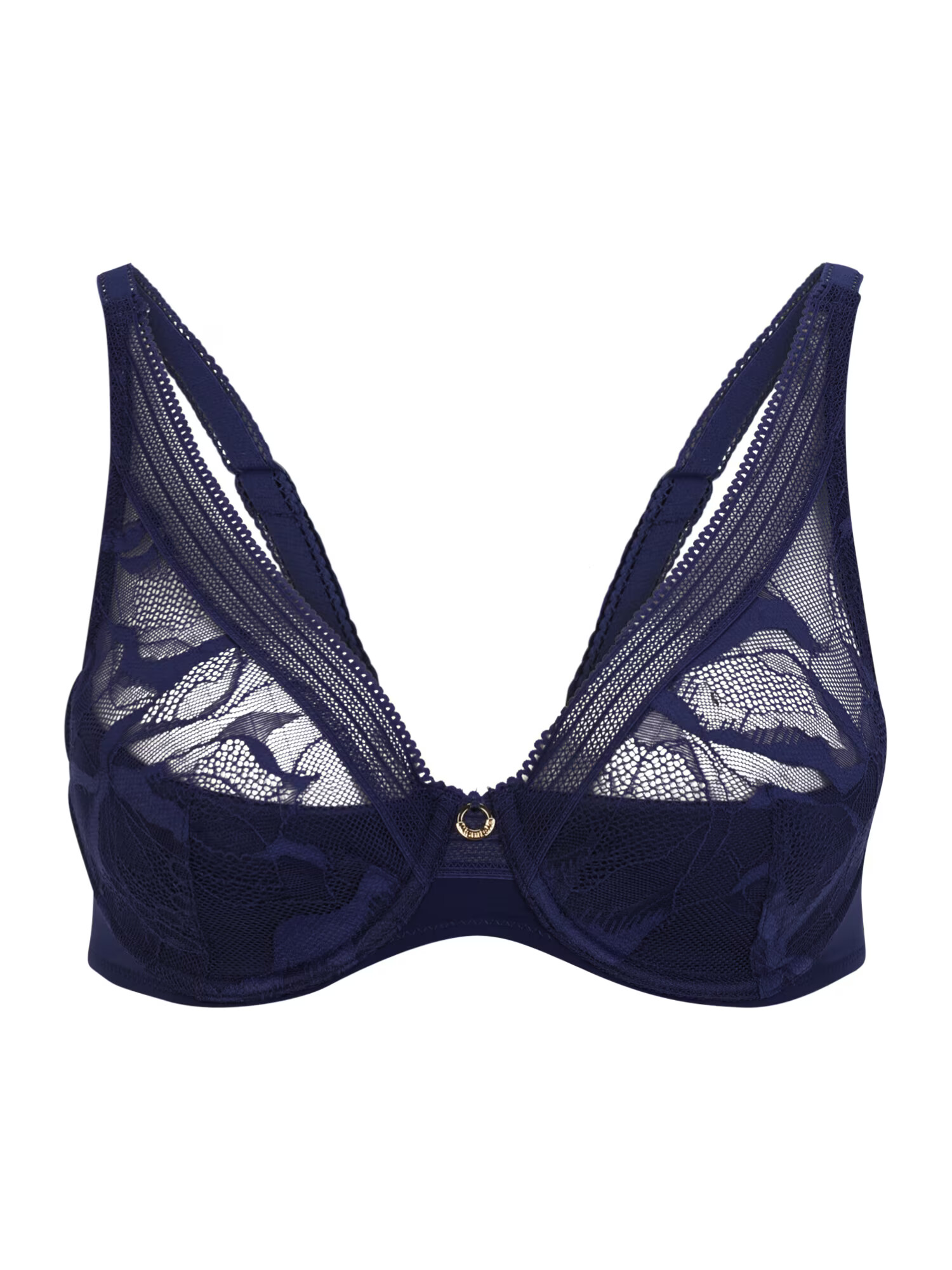 Chantelle Nedrček 'TRUE LACE' indigo / zlata - Pepit.si