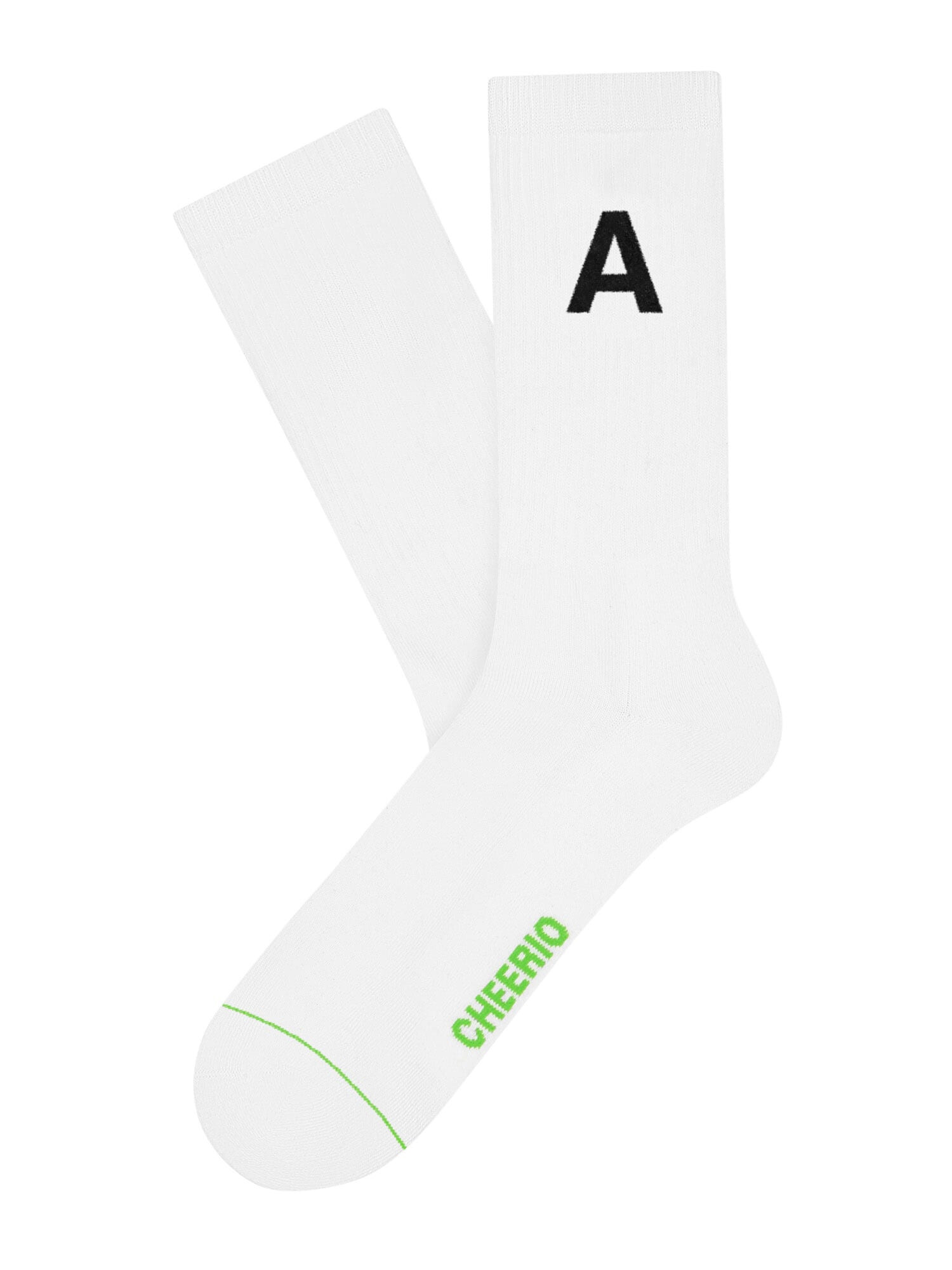 CHEERIO* Socken 'Alphabest A' bela - Pepit.si