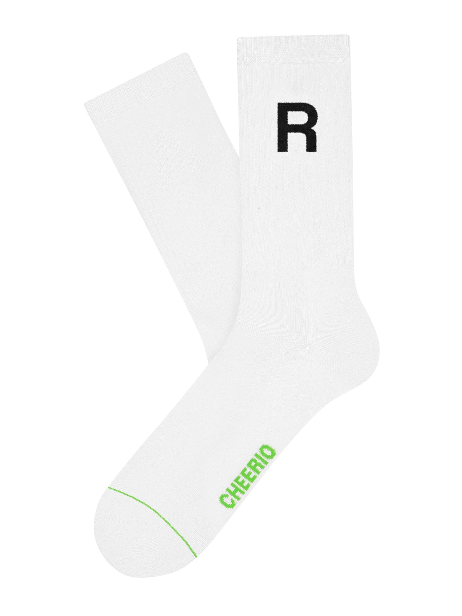 CHEERIO* Socken 'ALPHABEST R' bela - Pepit.si