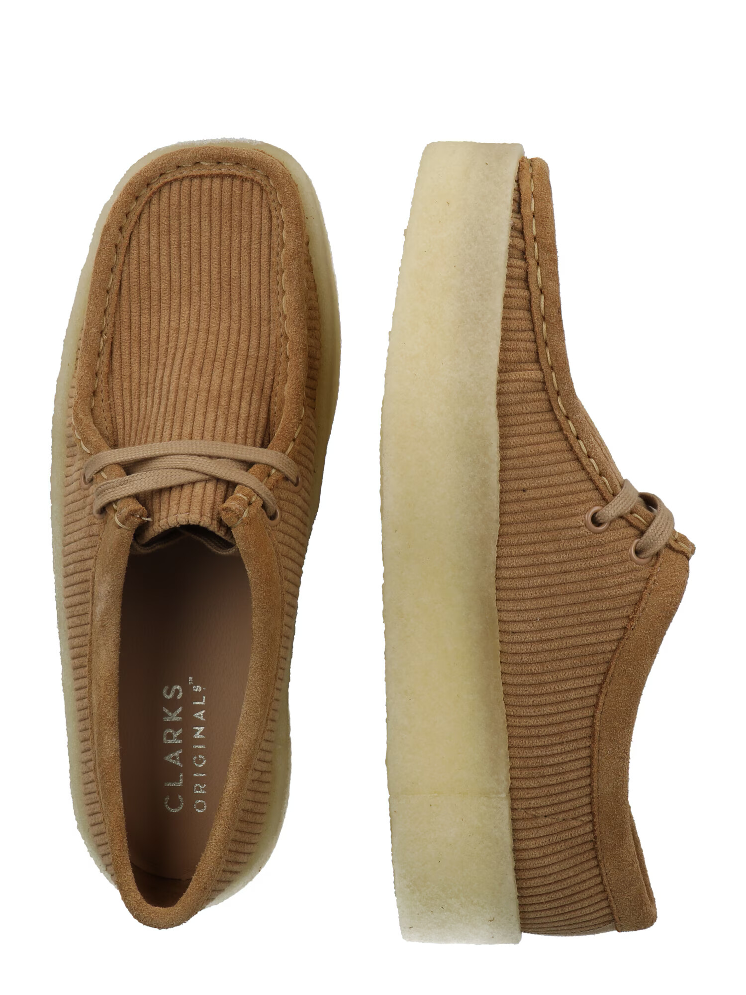 Clarks Originals Čevlji na vezalke 'Wallabee Cup' svetlo rjava - Pepit.si