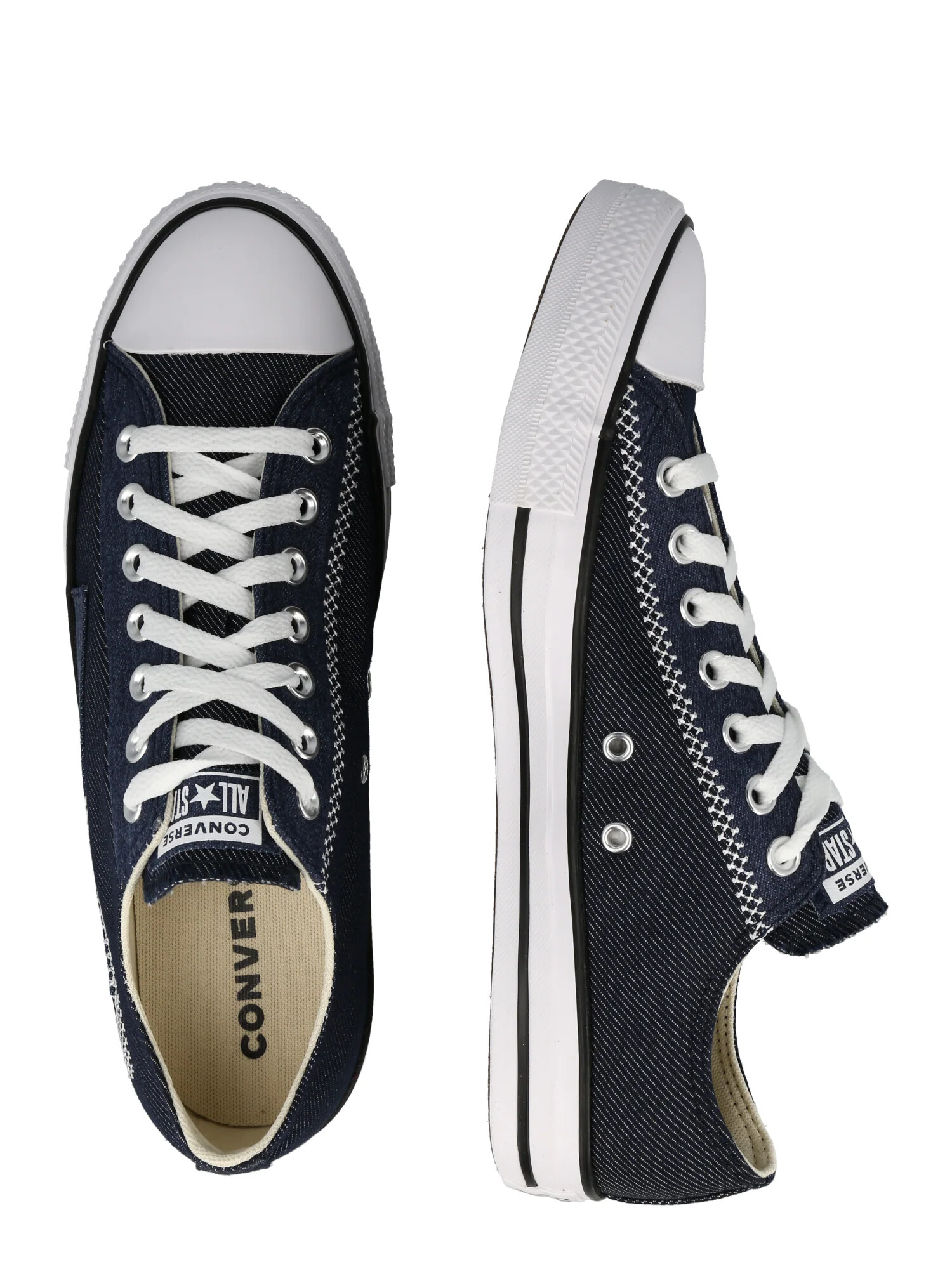 CONVERSE Nizke superge 'Chuck Taylor All Star' mornarska / črna / bela - Pepit.si