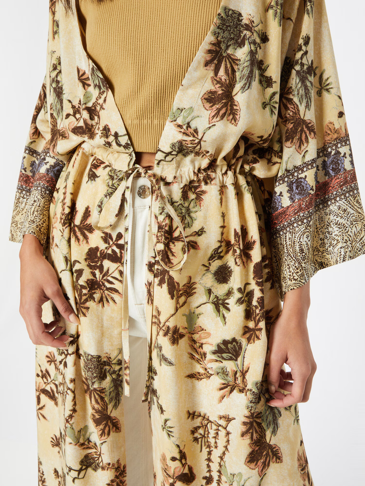 Cream Kimono 'Ceida' rumena / mešane barve - Pepit.si