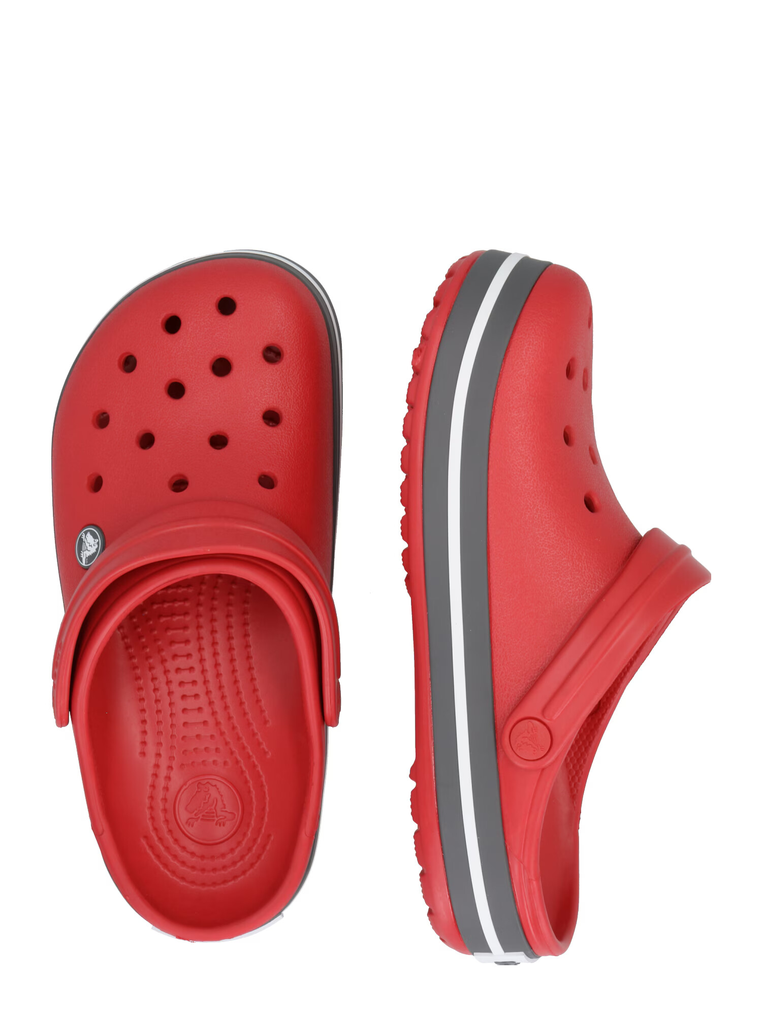 Crocs Cokle 'Crocband' temno siva / brusnica / bela - Pepit.si