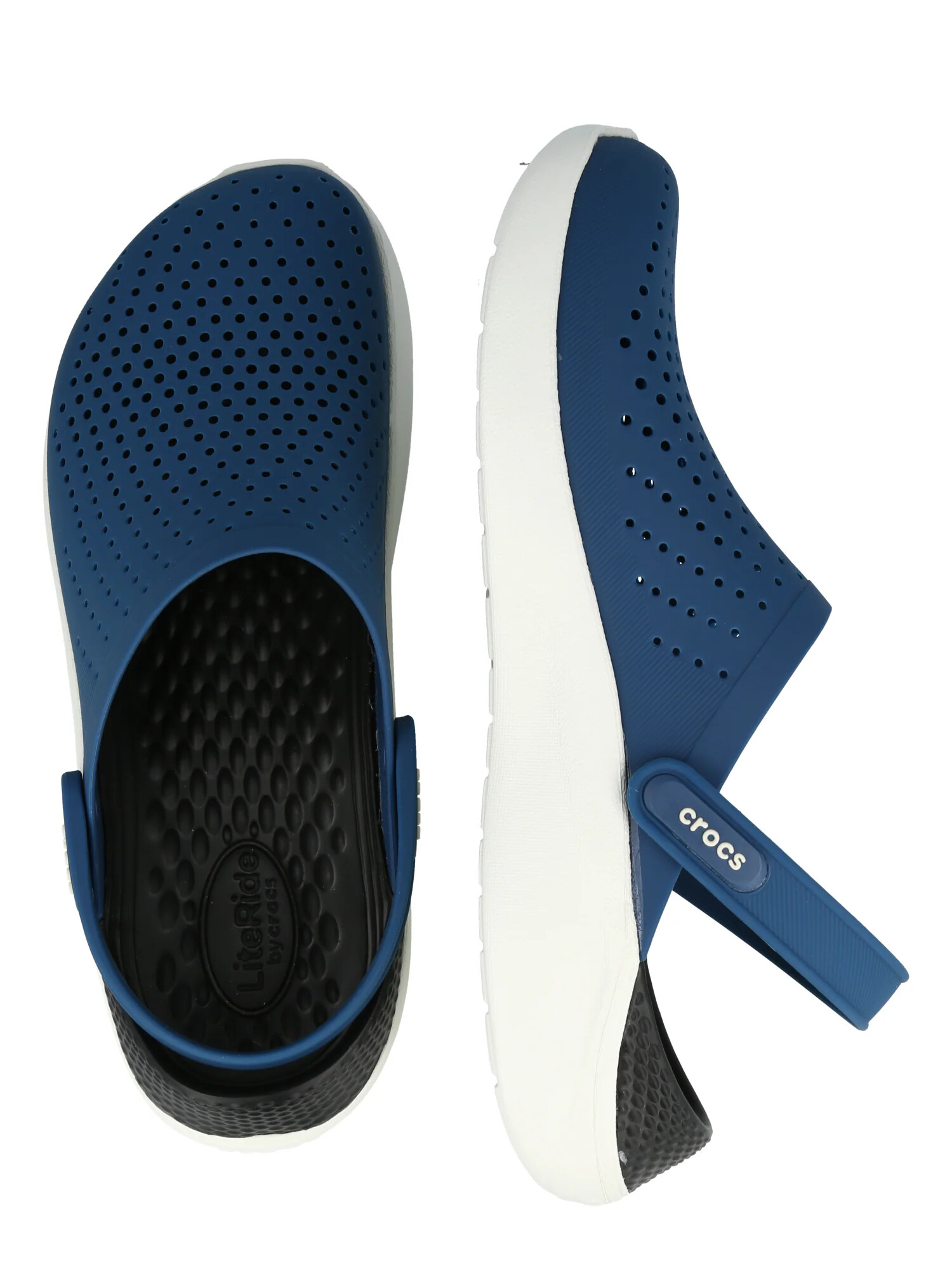 Crocs Cokle 'Lite Ride' modra / bela - Pepit.si