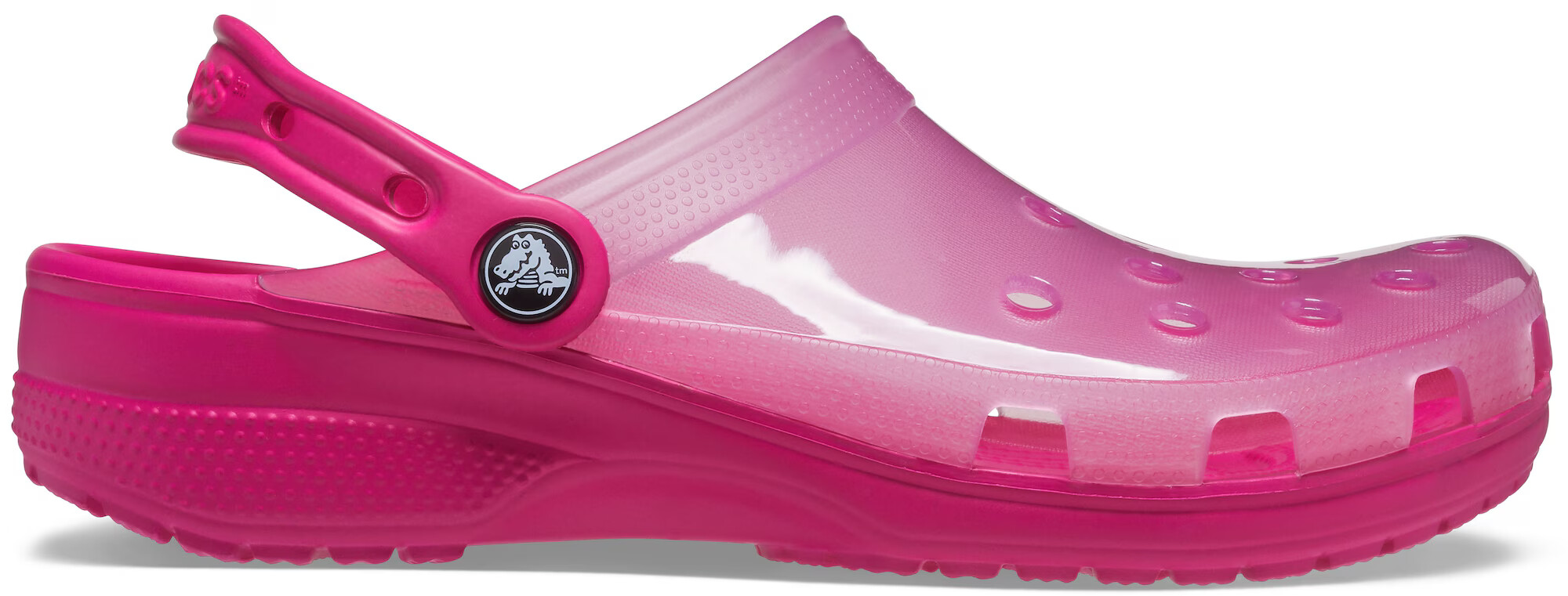 Crocs Cokle roza / transparentna - Pepit.si