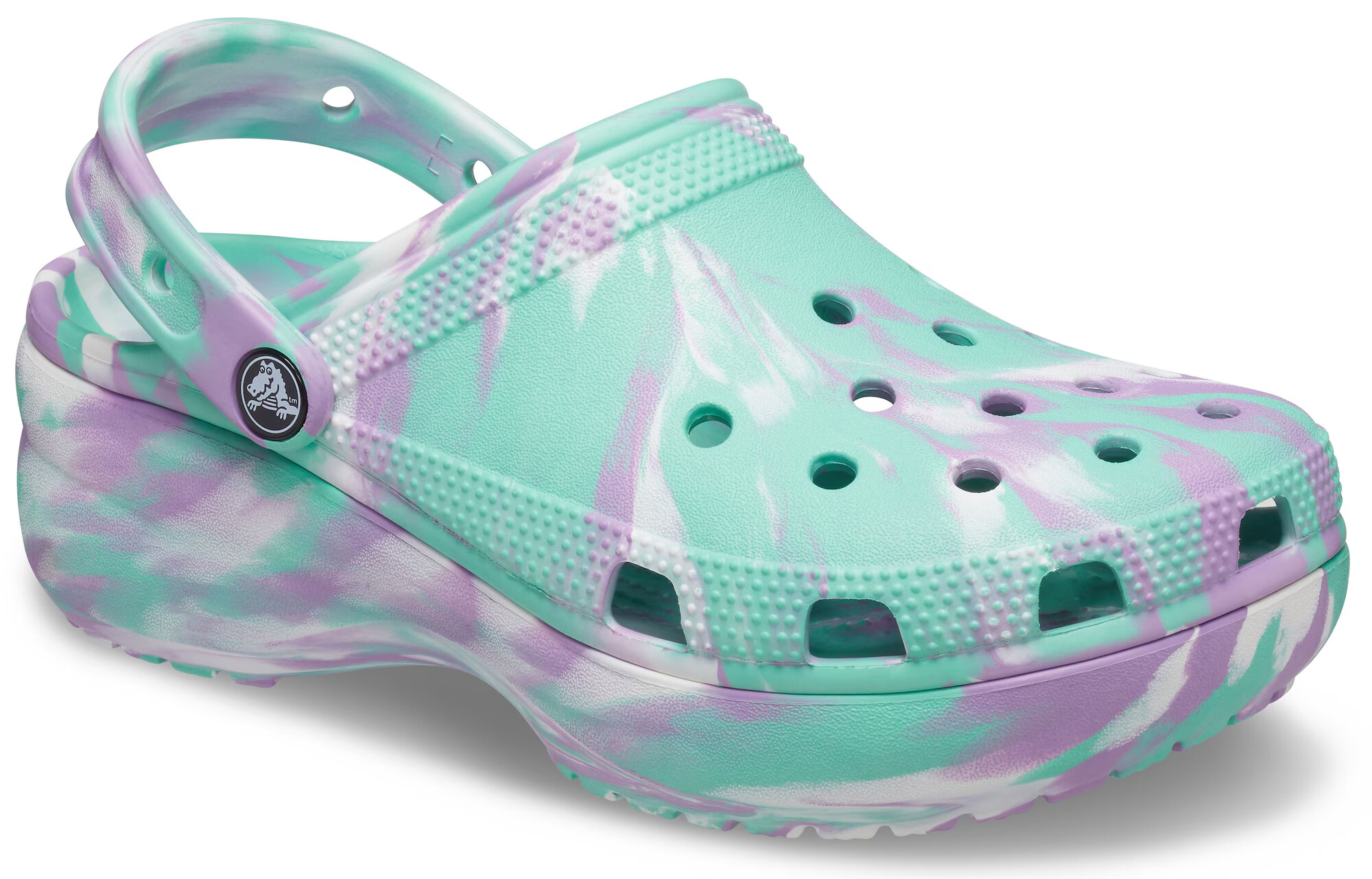 Crocs Nizki natikači meta / svetlo lila / bela - Pepit.si