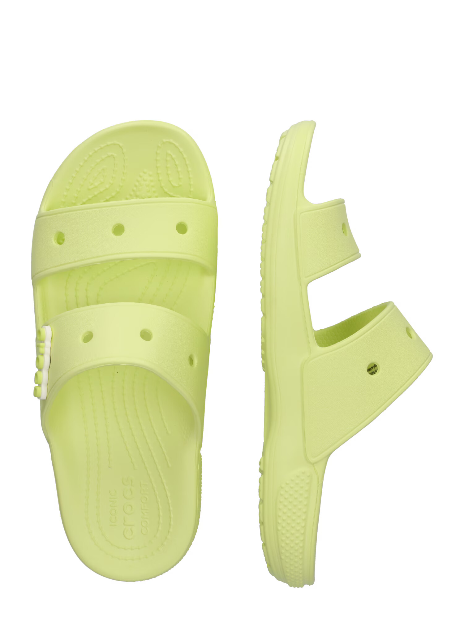 Crocs Nizki natikači limeta - Pepit.si