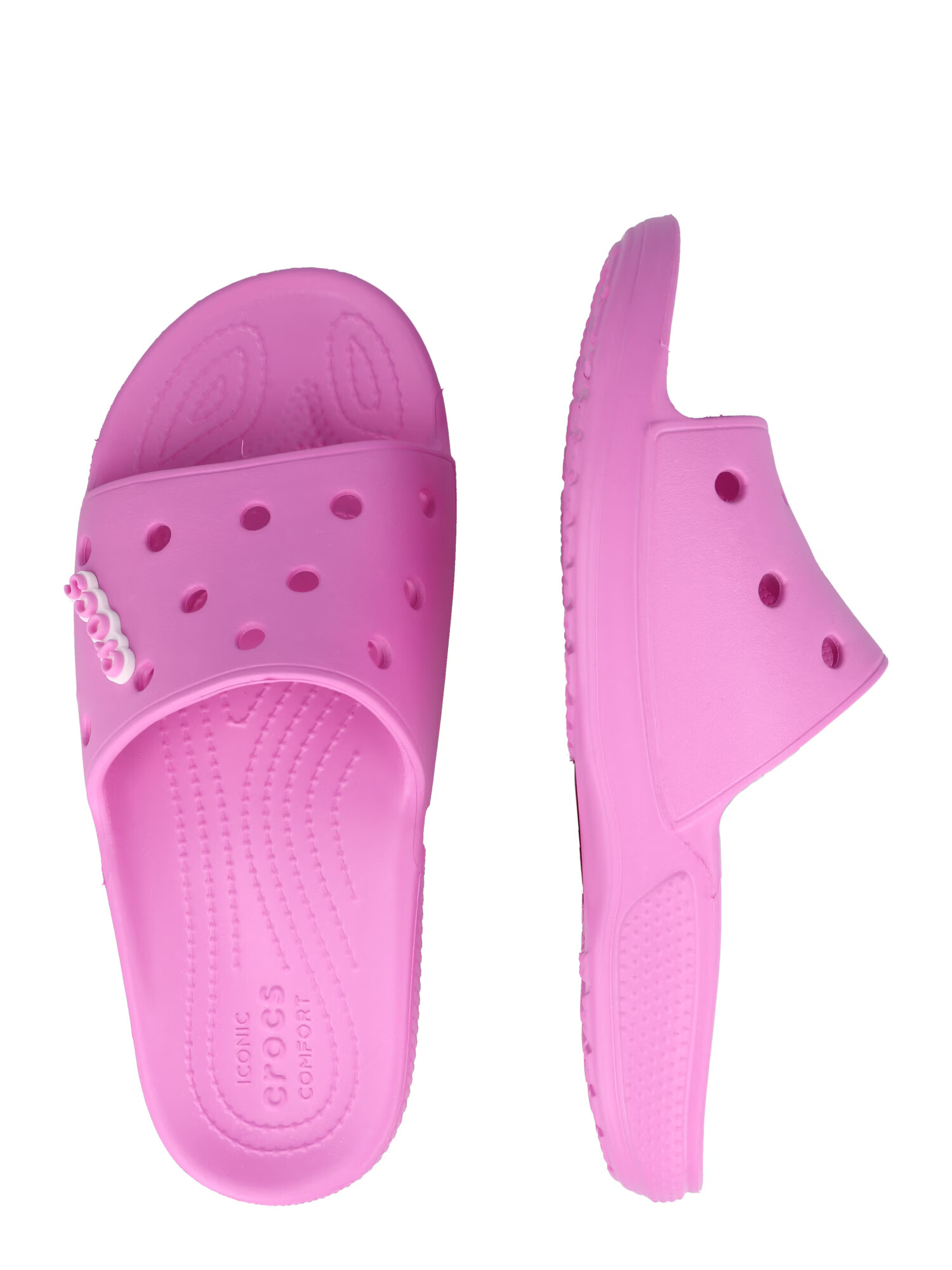 Crocs Nizki natikači roza / bela - Pepit.si