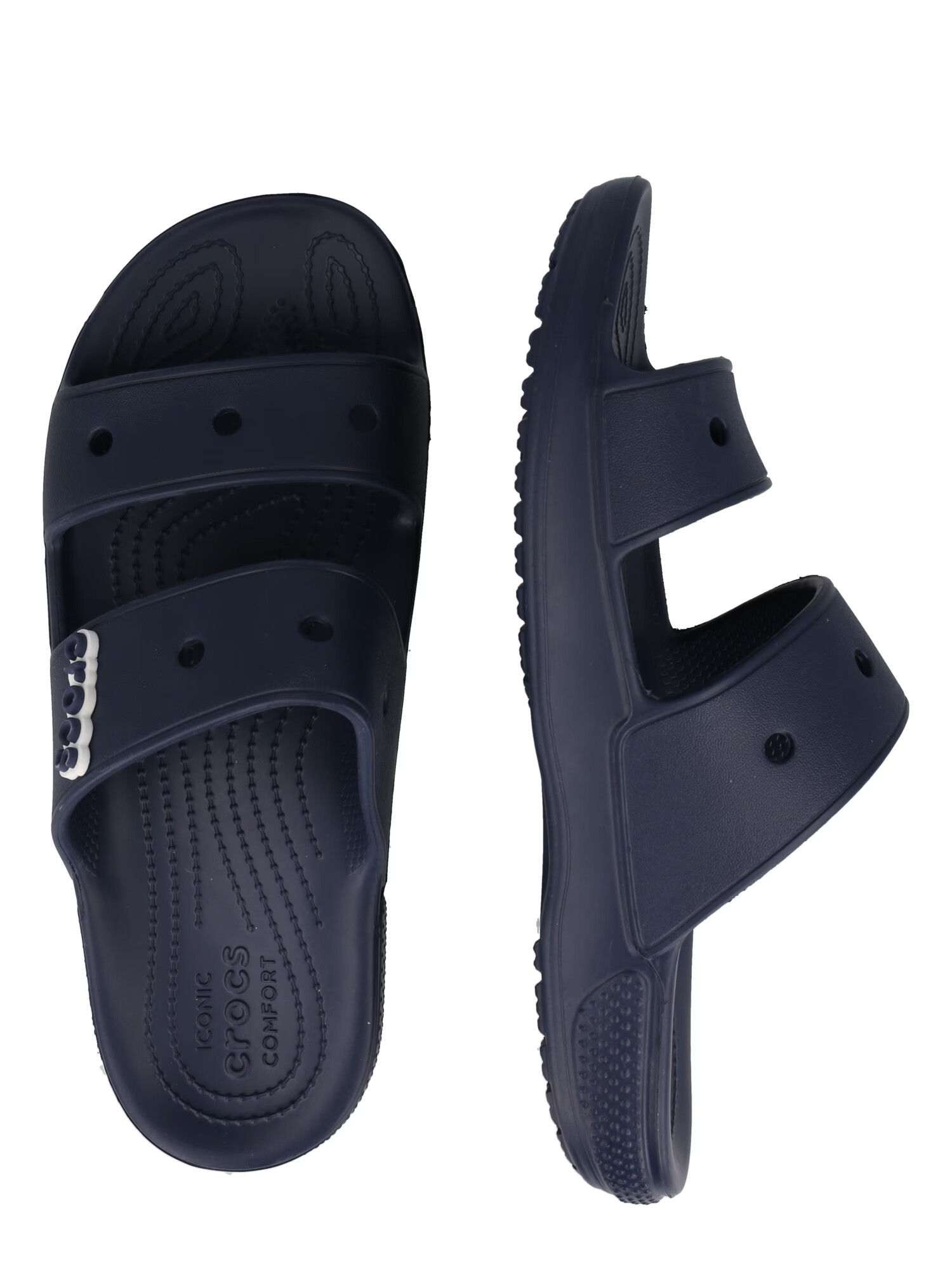 Crocs Nizki natikači temno modra / bela - Pepit.si