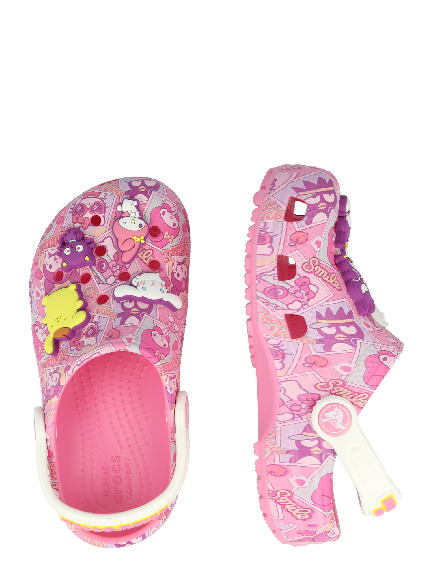 Crocs Sandali 'Hello Kitty' mešane barve / svetlo roza - Pepit.si