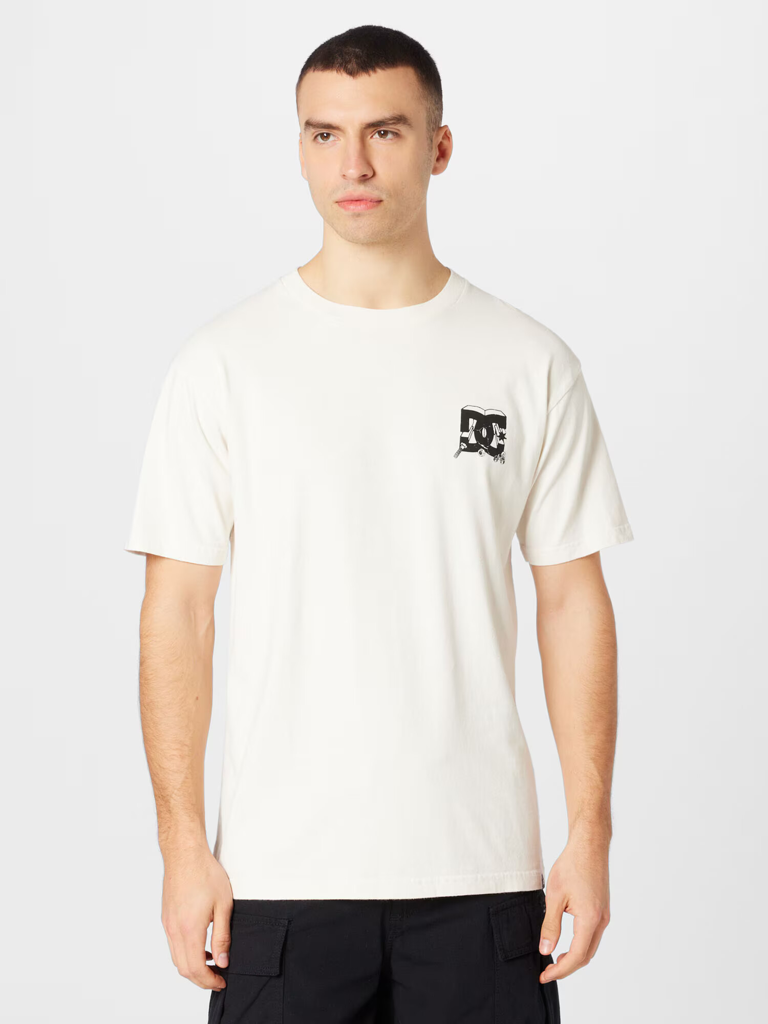 DC Shoes Majica črna / bela - Pepit.si