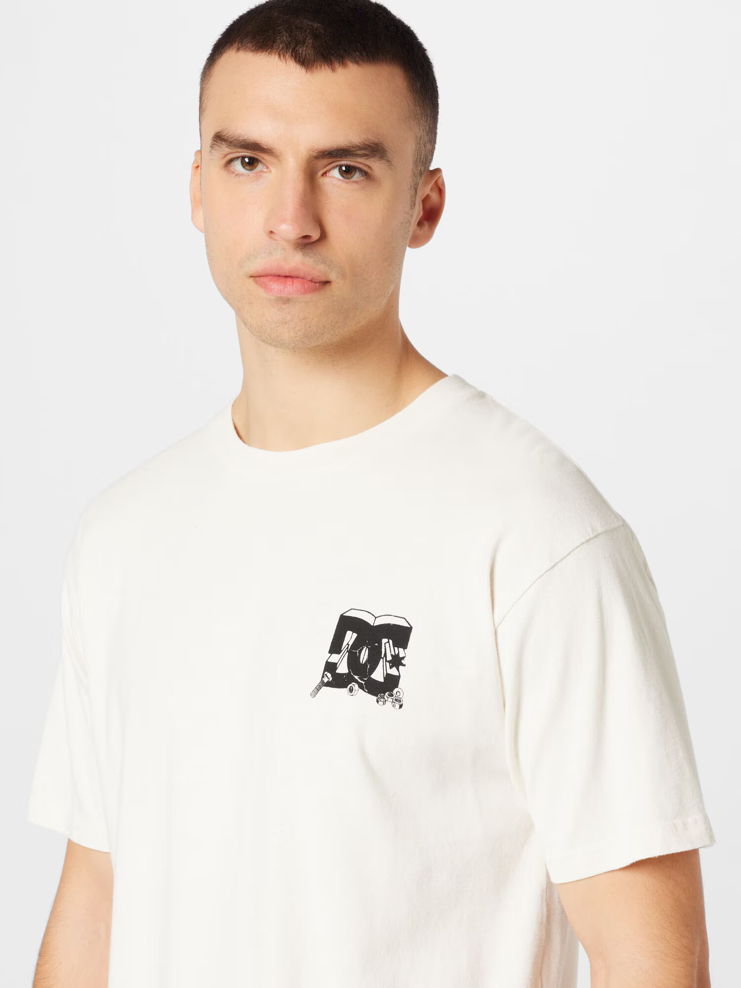 DC Shoes Majica črna / bela - Pepit.si