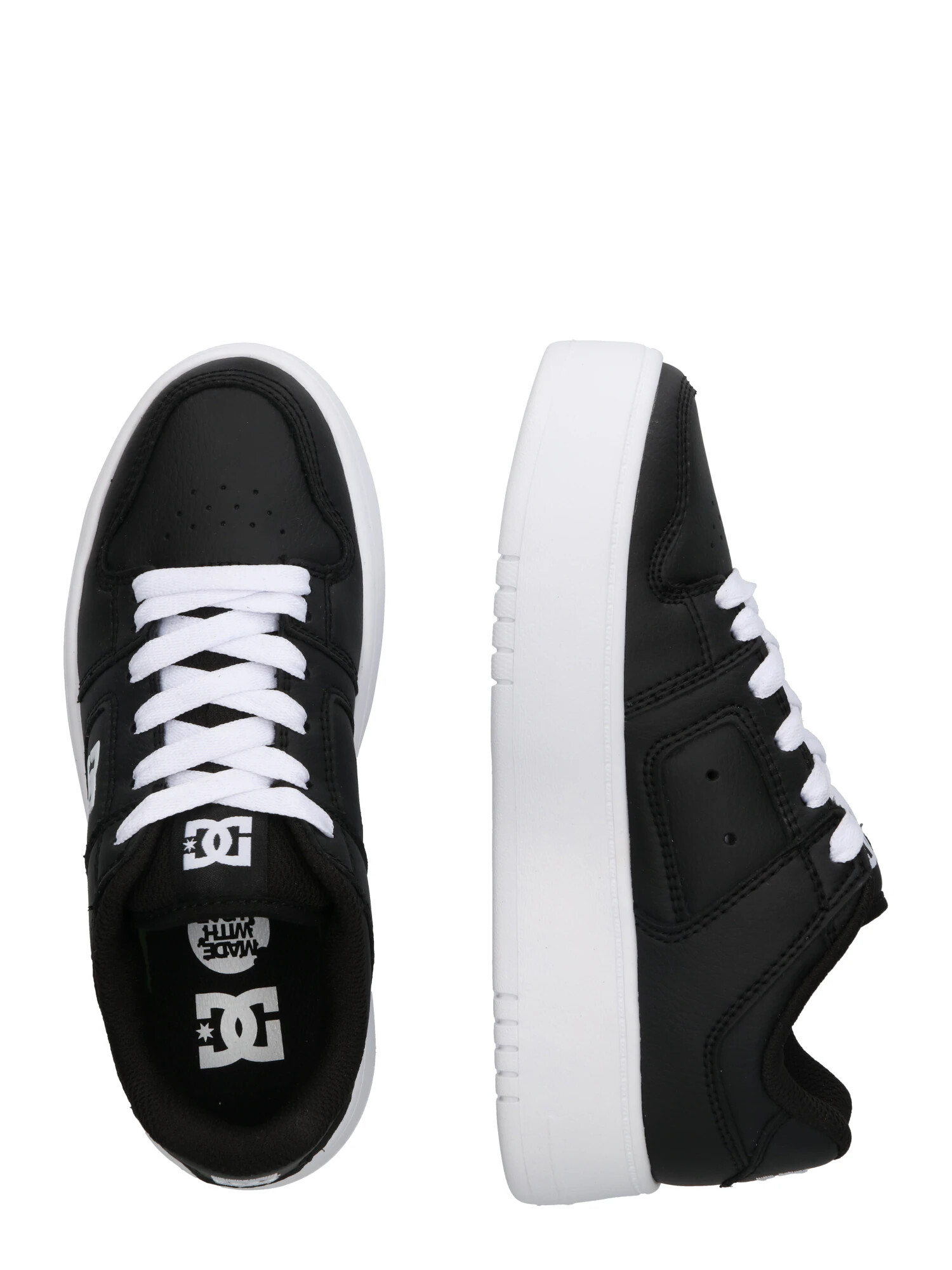 DC Shoes Nizke superge 'MANTECA' črna / bela - Pepit.si