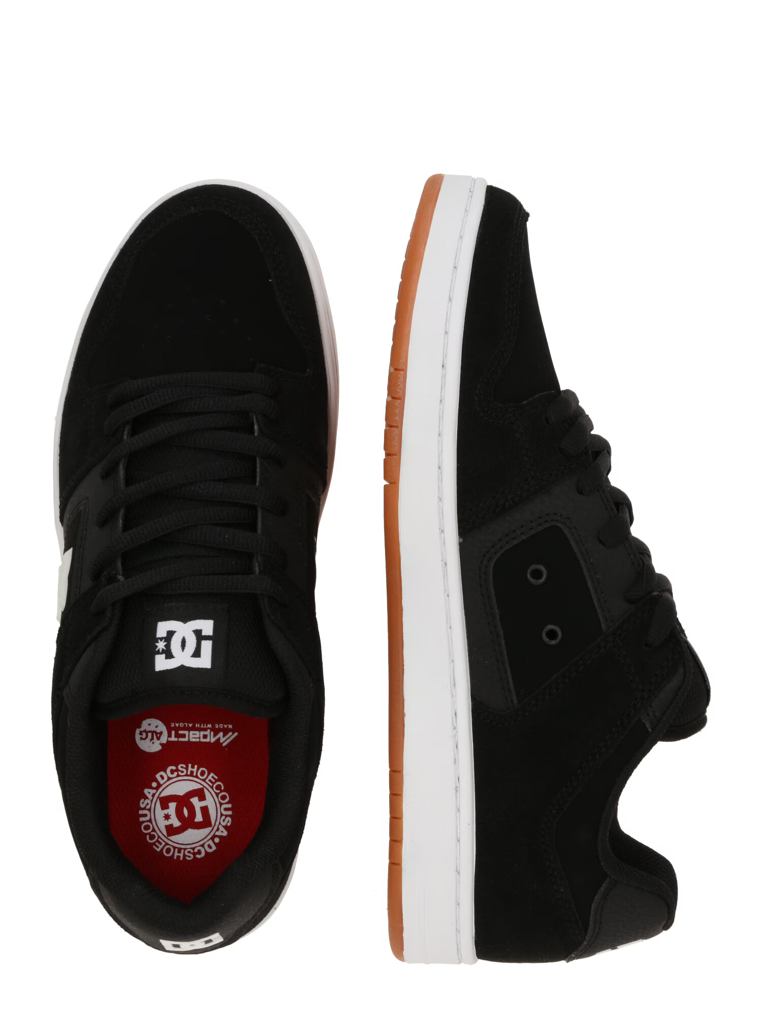 DC Shoes Nizke superge 'MANTECA' črna / bela - Pepit.si