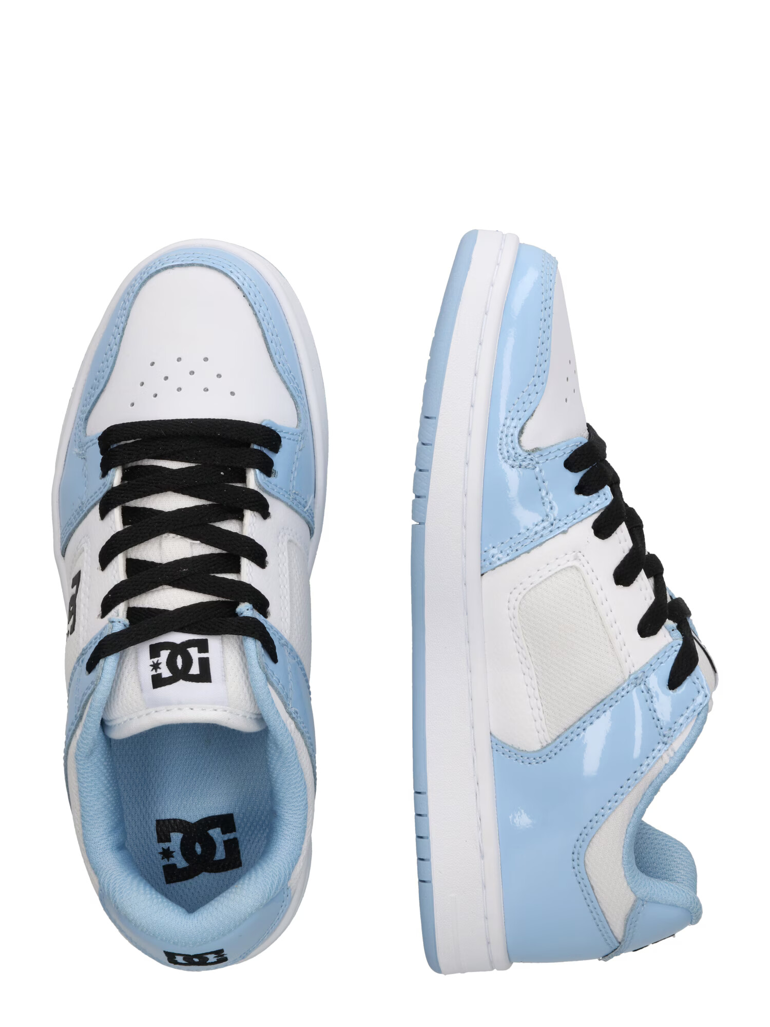 DC Shoes Nizke superge 'MANTECA' svetlo modra / črna / bela - Pepit.si