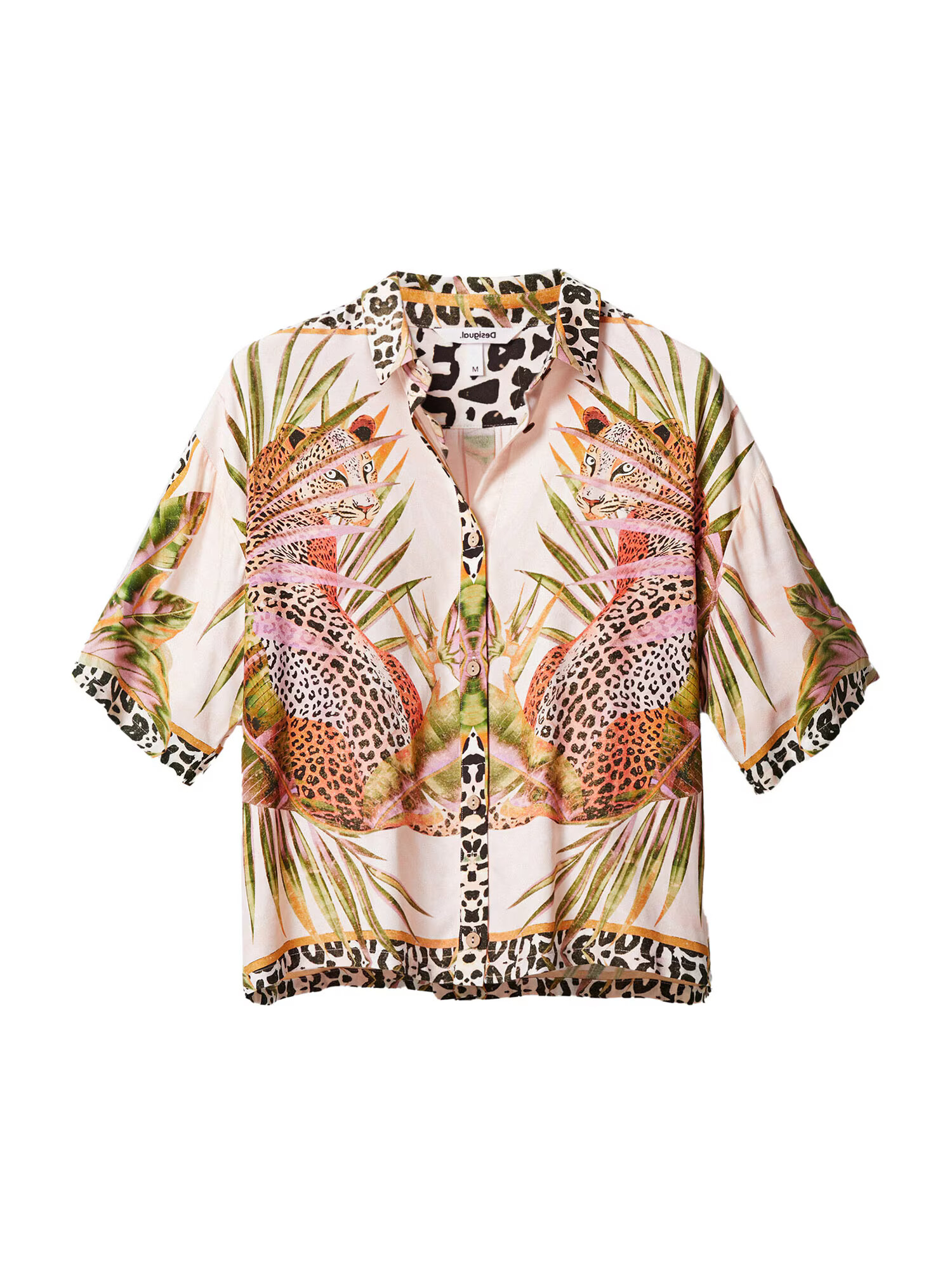 Desigual Bluse zelena / oranžna / črna / nude / roza - Pepit.si