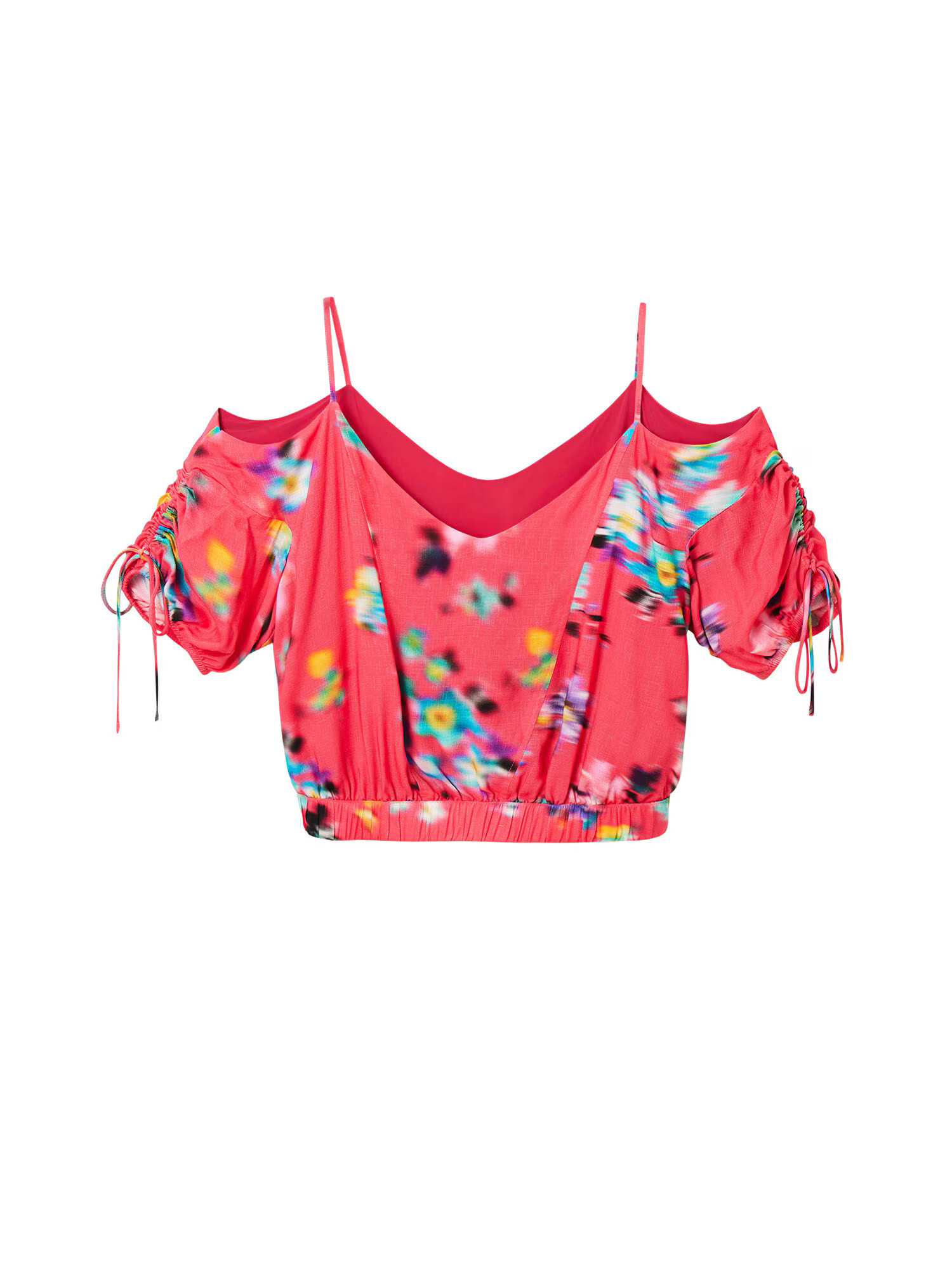 Desigual Bluza 'Betty' voda / rumena / roza / bela - Pepit.si