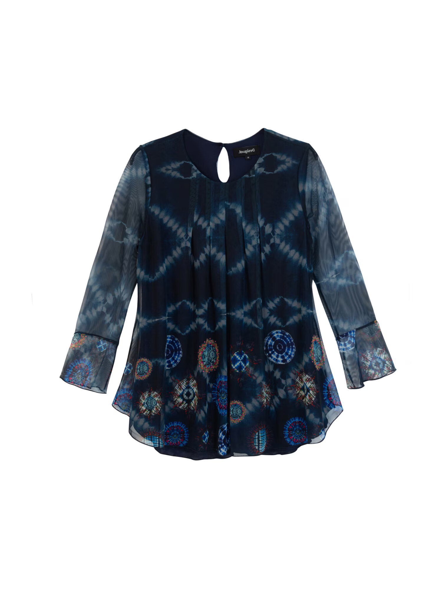 Desigual Bluza 'Le Mans' kraljevo modra / temno modra / rjava / rdeča / bela - Pepit.si