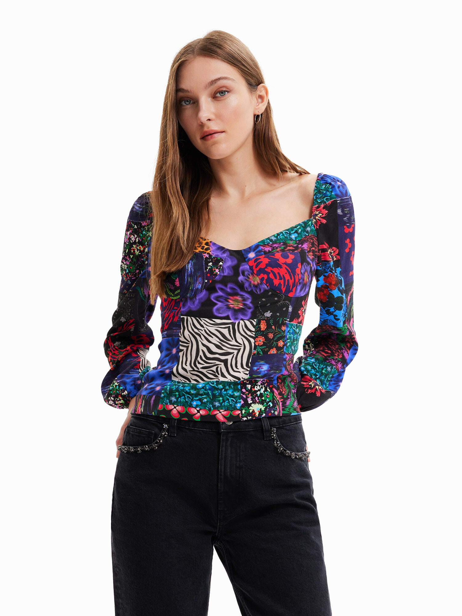 Desigual Bluza mešane barve - Pepit.si