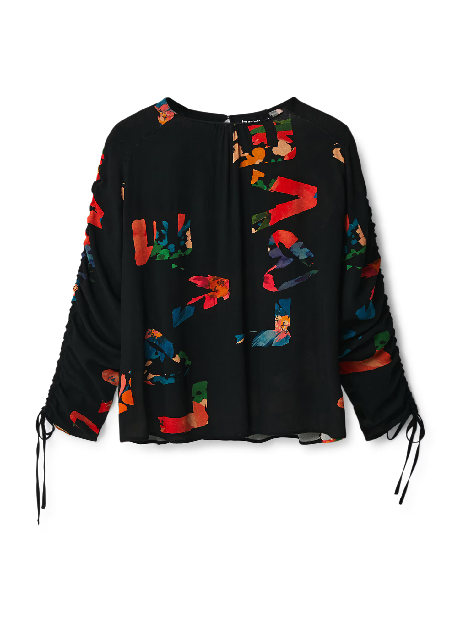 Desigual Bluza modra / zelena / rdeča / črna - Pepit.si