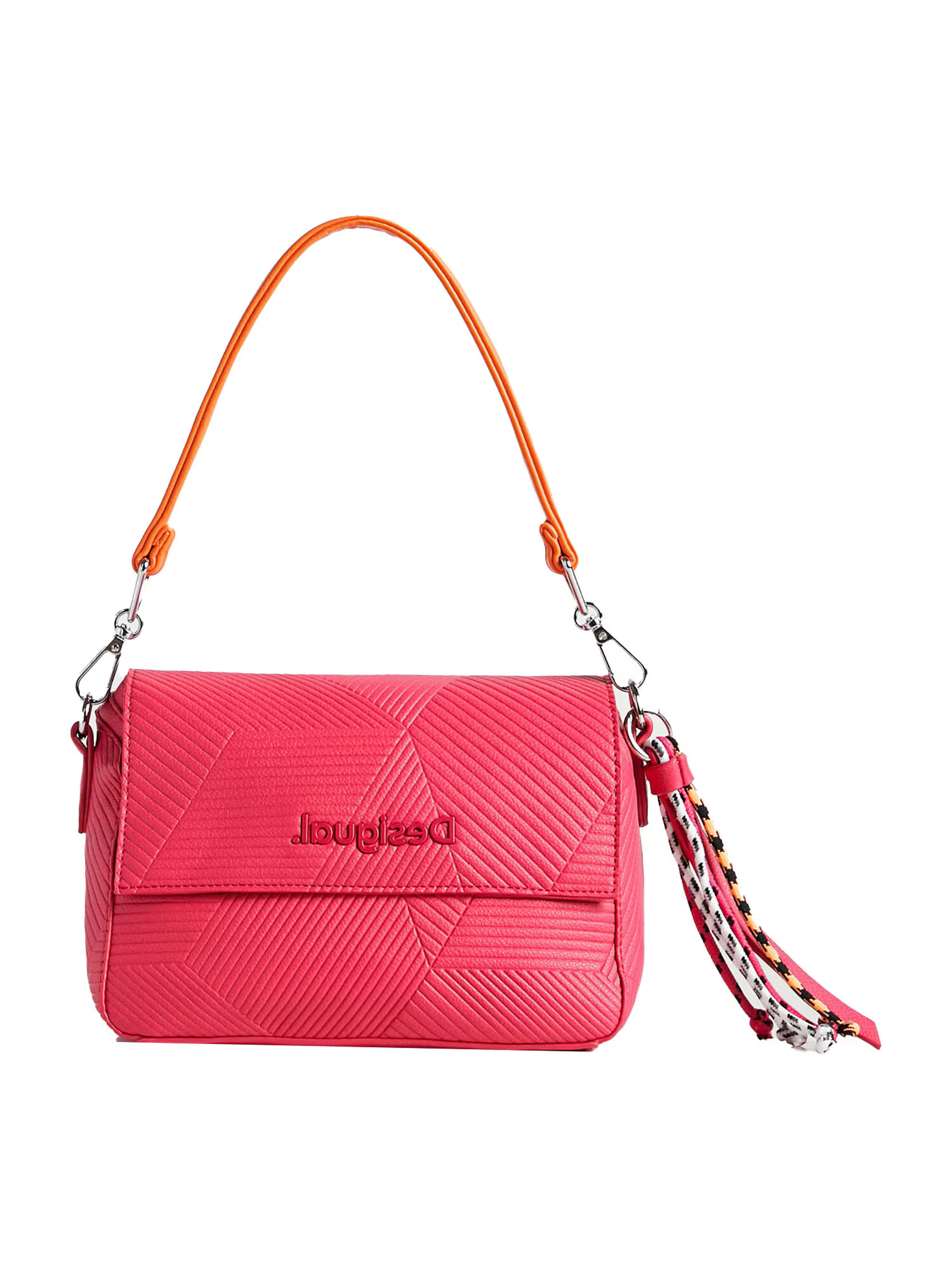 Desigual Handtasche fuksija / neonsko oranžna - Pepit.si