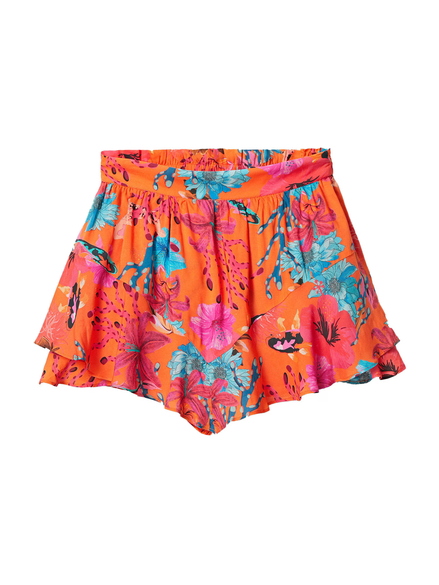 Desigual Shorts 'ALONDRA' oranžna / mešane barve - Pepit.si