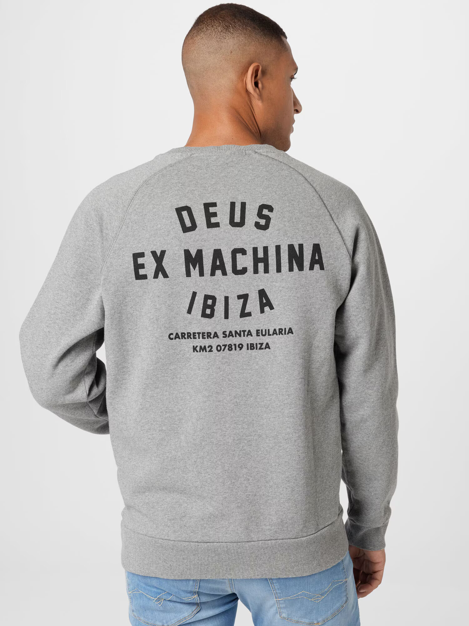 DEUS EX MACHINA Majica 'Ibiza' siva / črna - Pepit.si