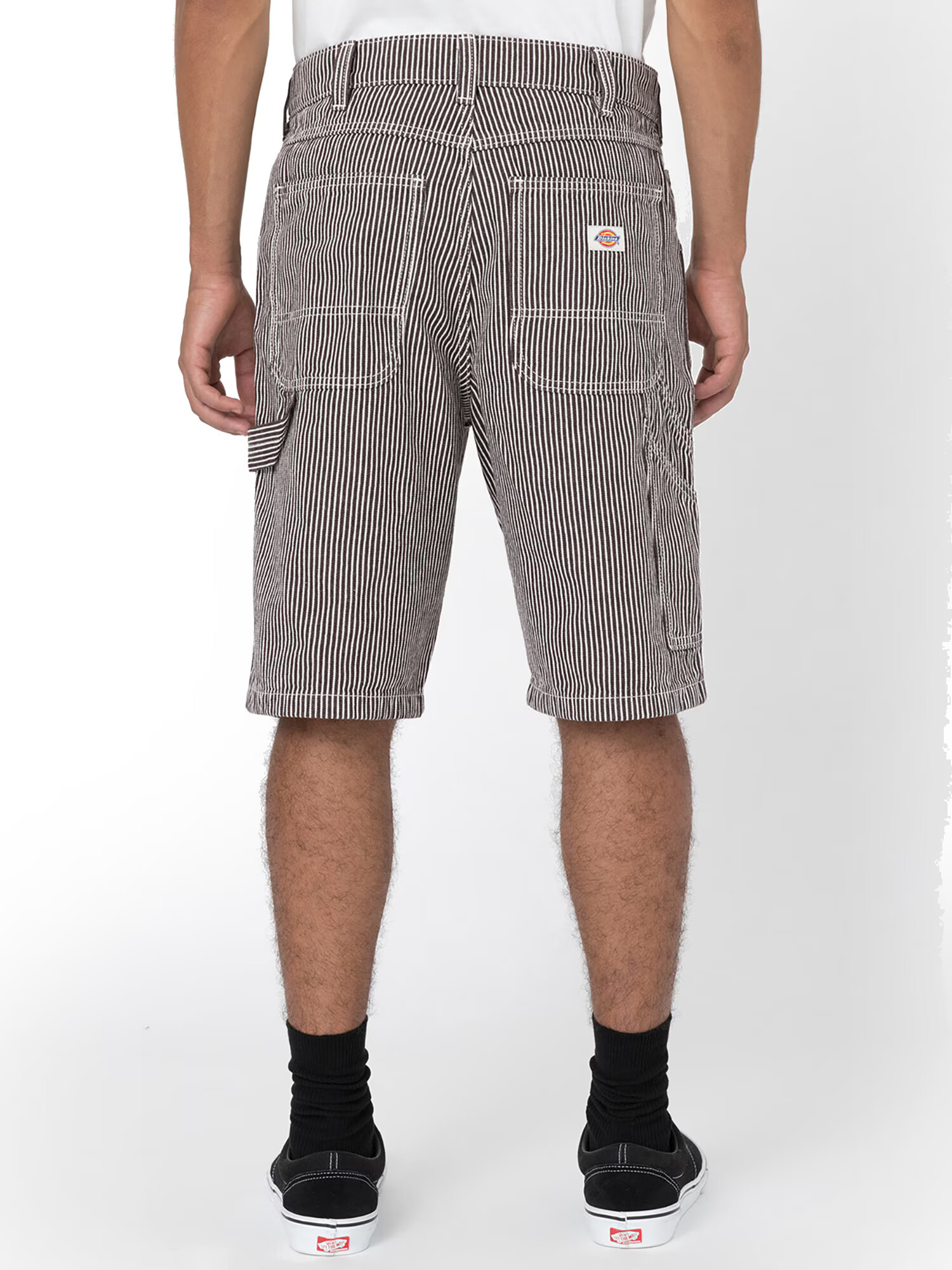 DICKIES Hlače 'Hickory' mokka / bela - Pepit.si