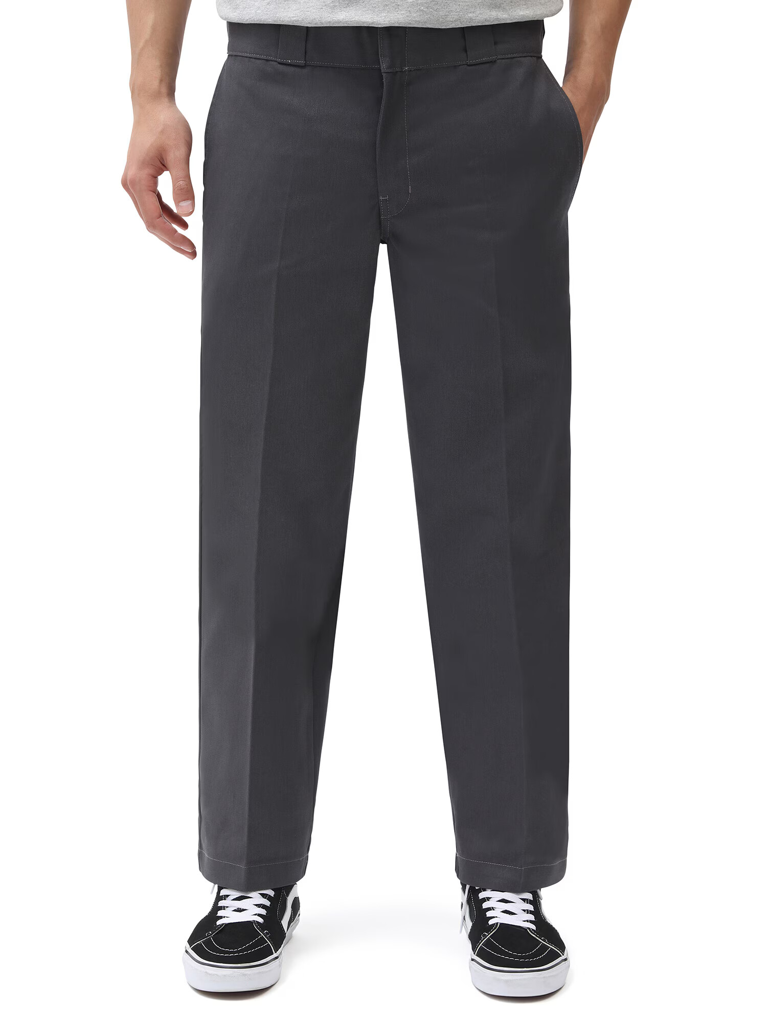 DICKIES Hlače na rob '873 Slim Straight' temno siva - Pepit.si