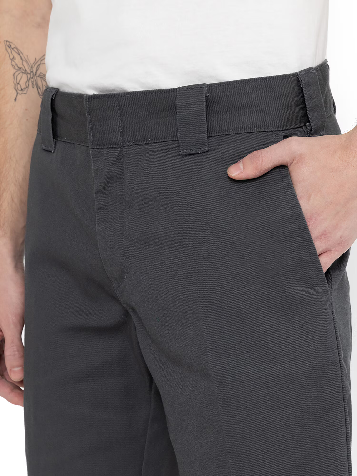 DICKIES Hlače na rob temno siva - Pepit.si