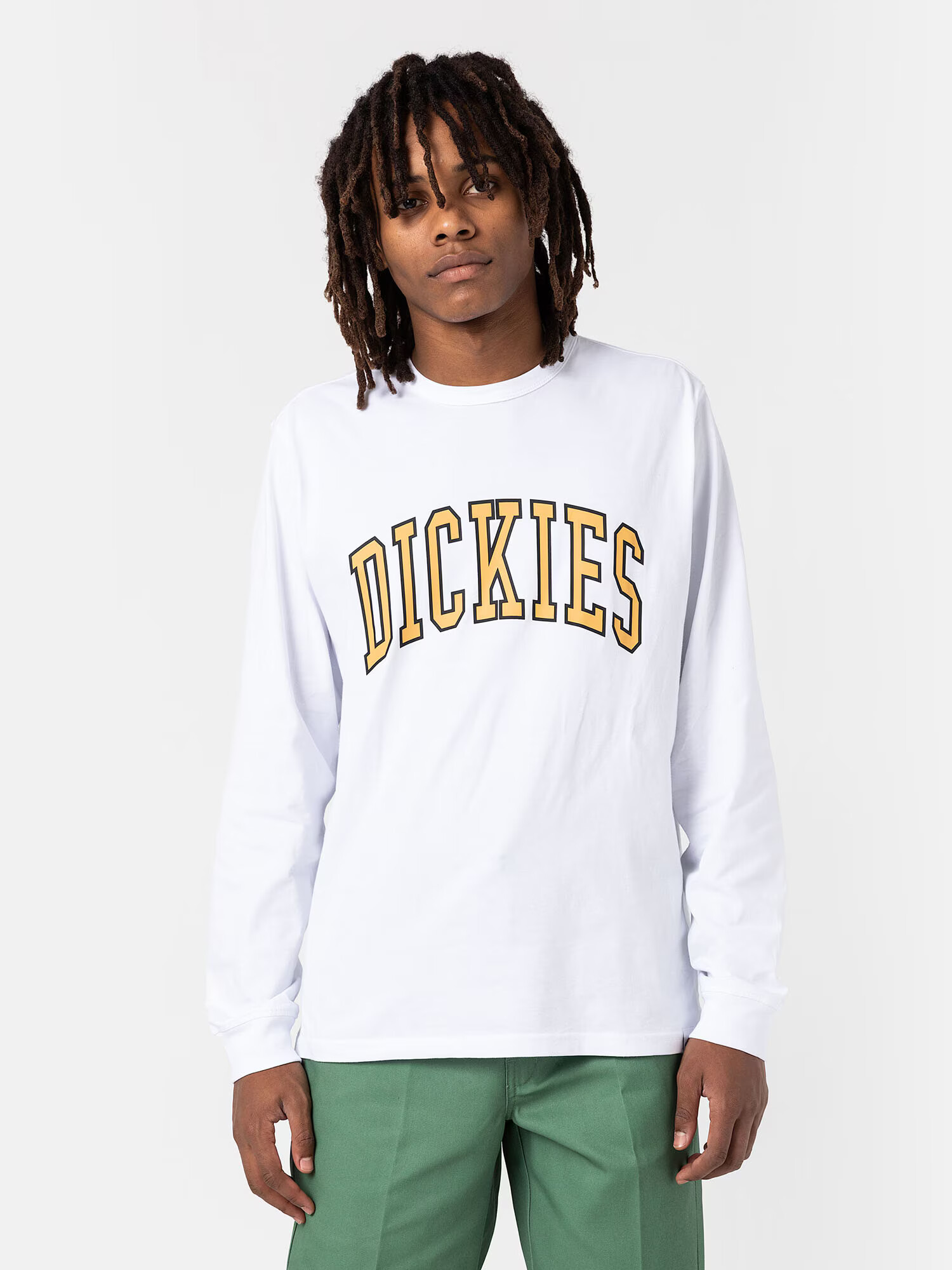 DICKIES Majica 'Aitkin' rumena / črna / bela - Pepit.si