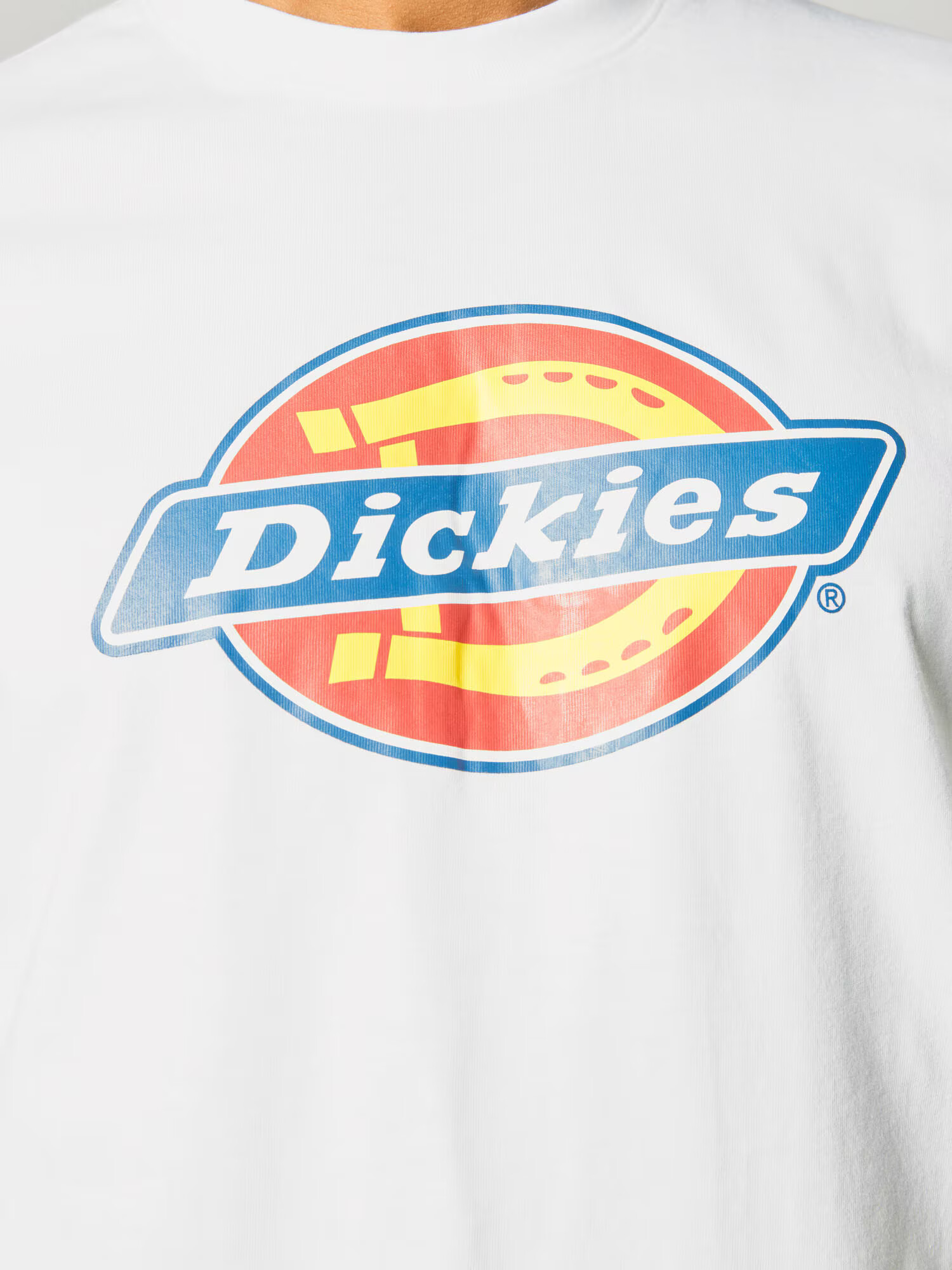 DICKIES Majica 'Icon Logo' nebeško modra / rumena / pastelno rdeča / bela - Pepit.si