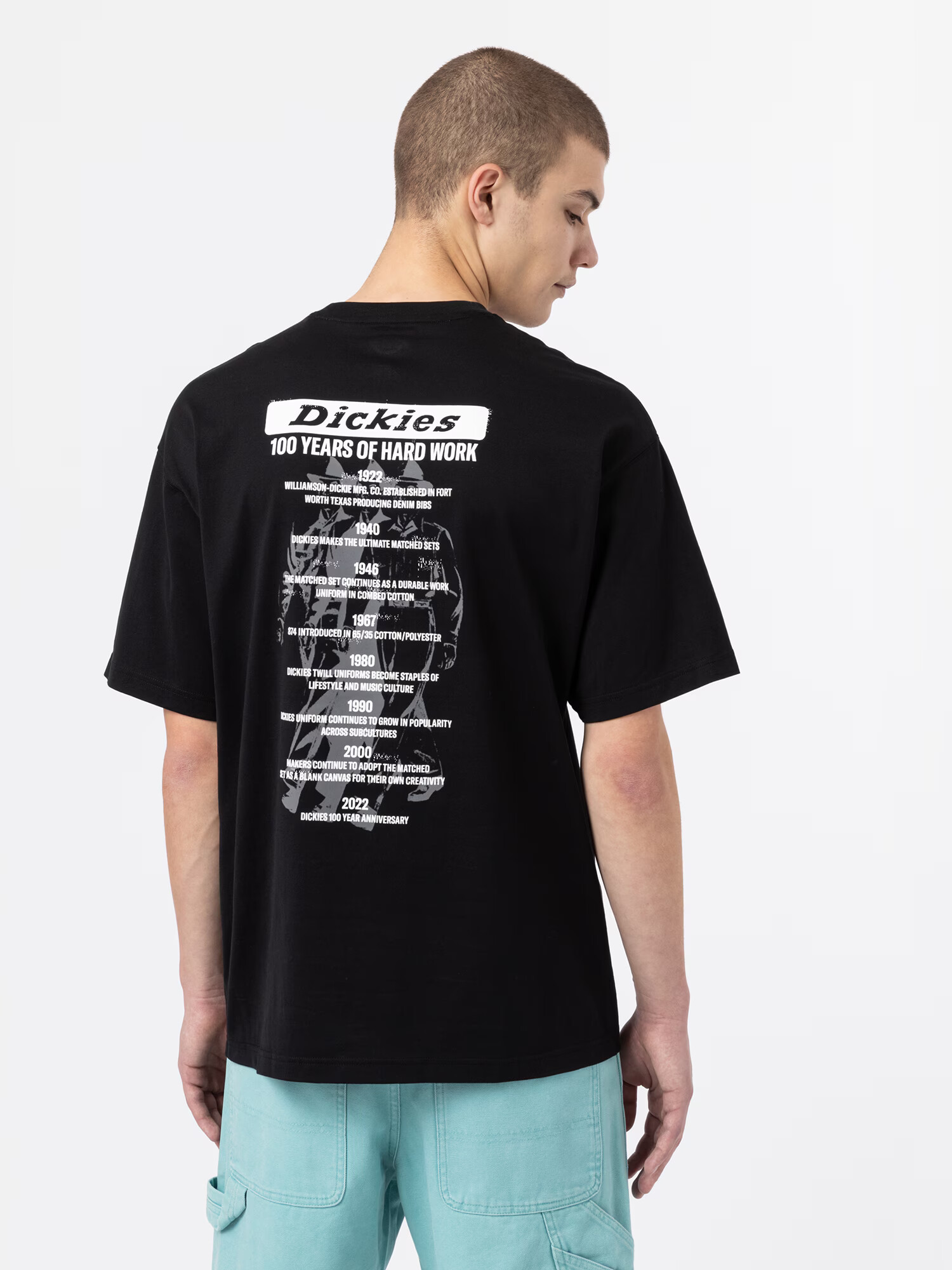 DICKIES Majica '' črna / bela - Pepit.si