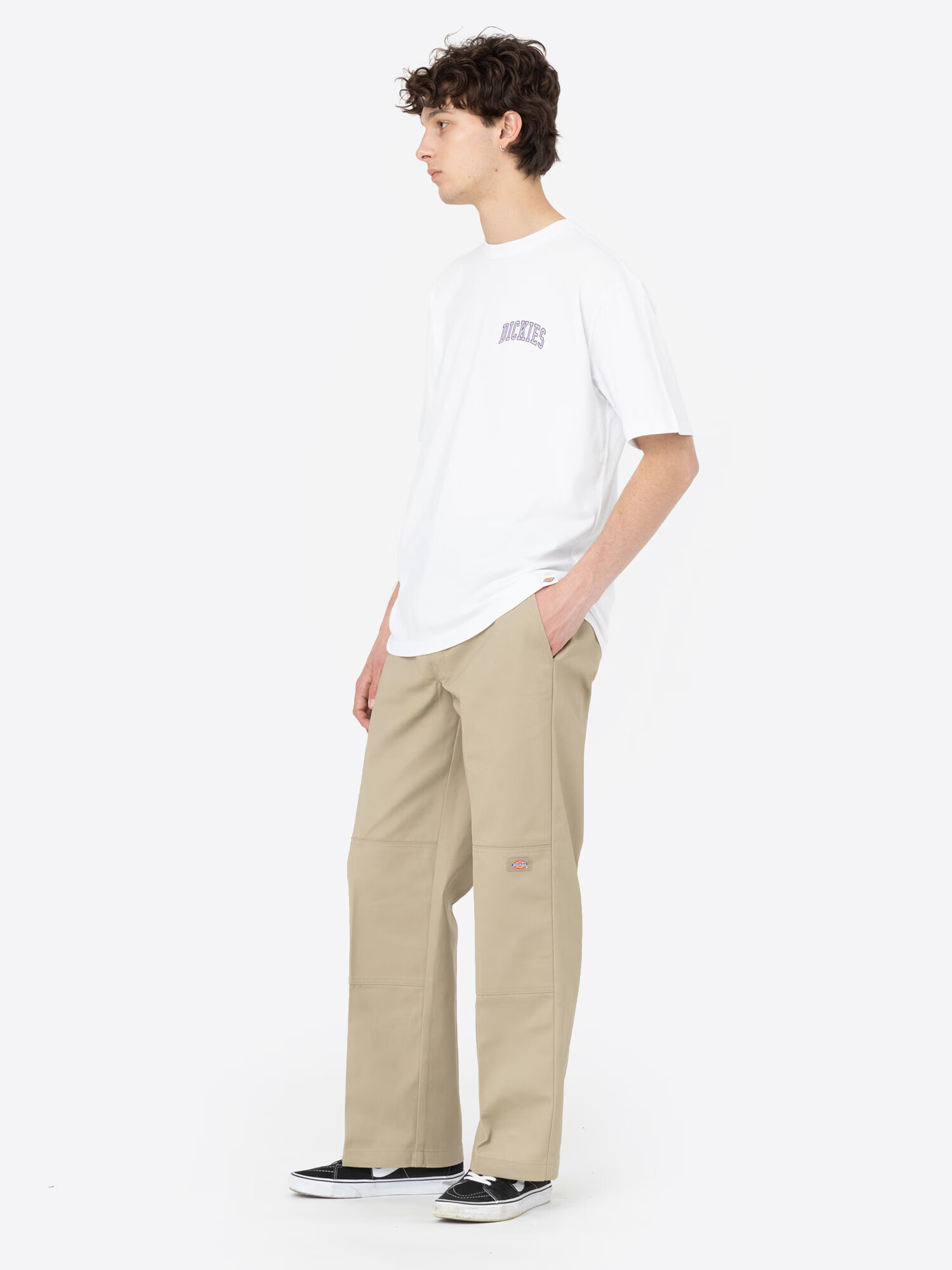 DICKIES Majica lila / črna / bela - Pepit.si