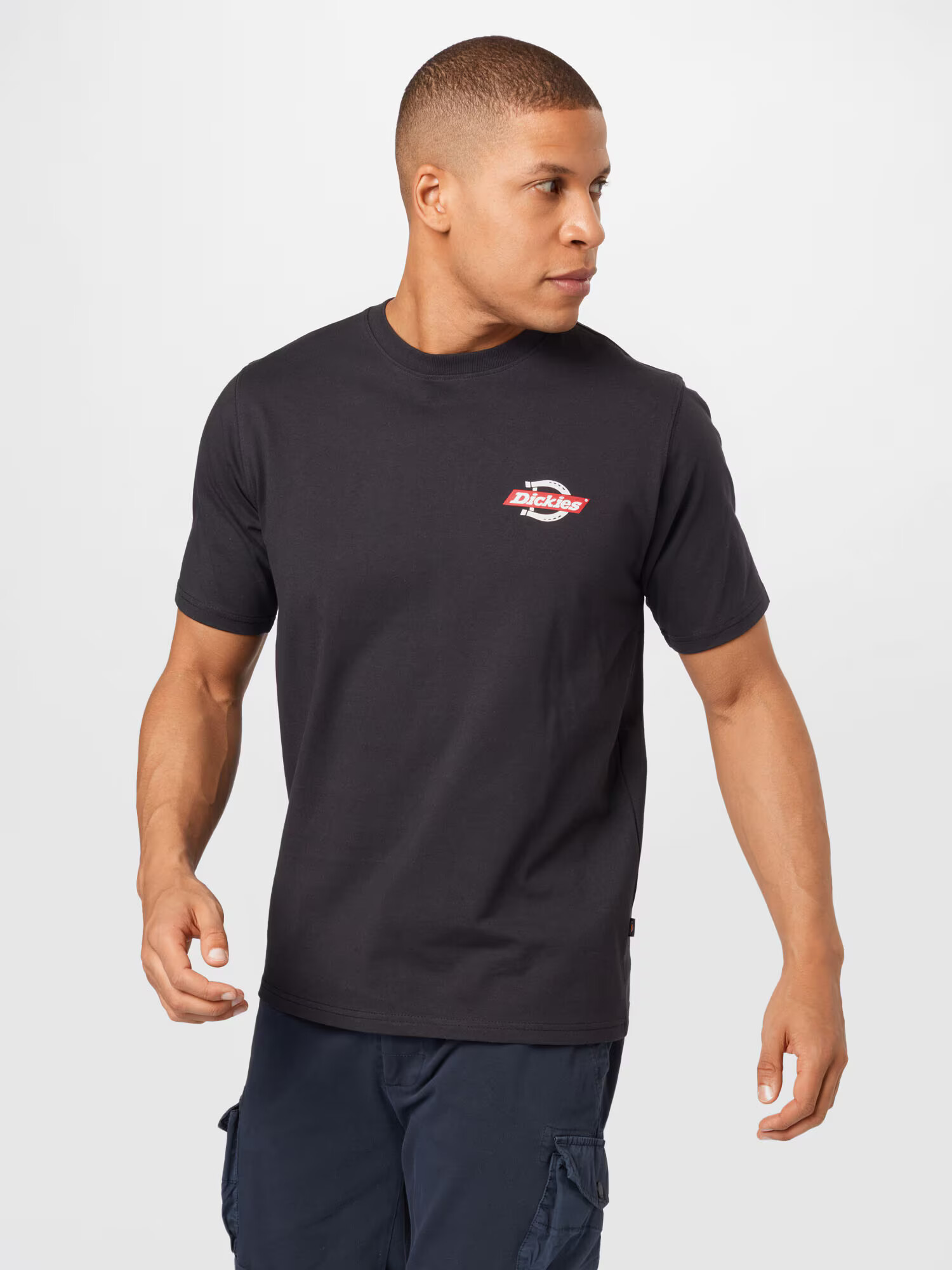 DICKIES Majica 'RUSTON' jabolko / rdeča / črna - Pepit.si