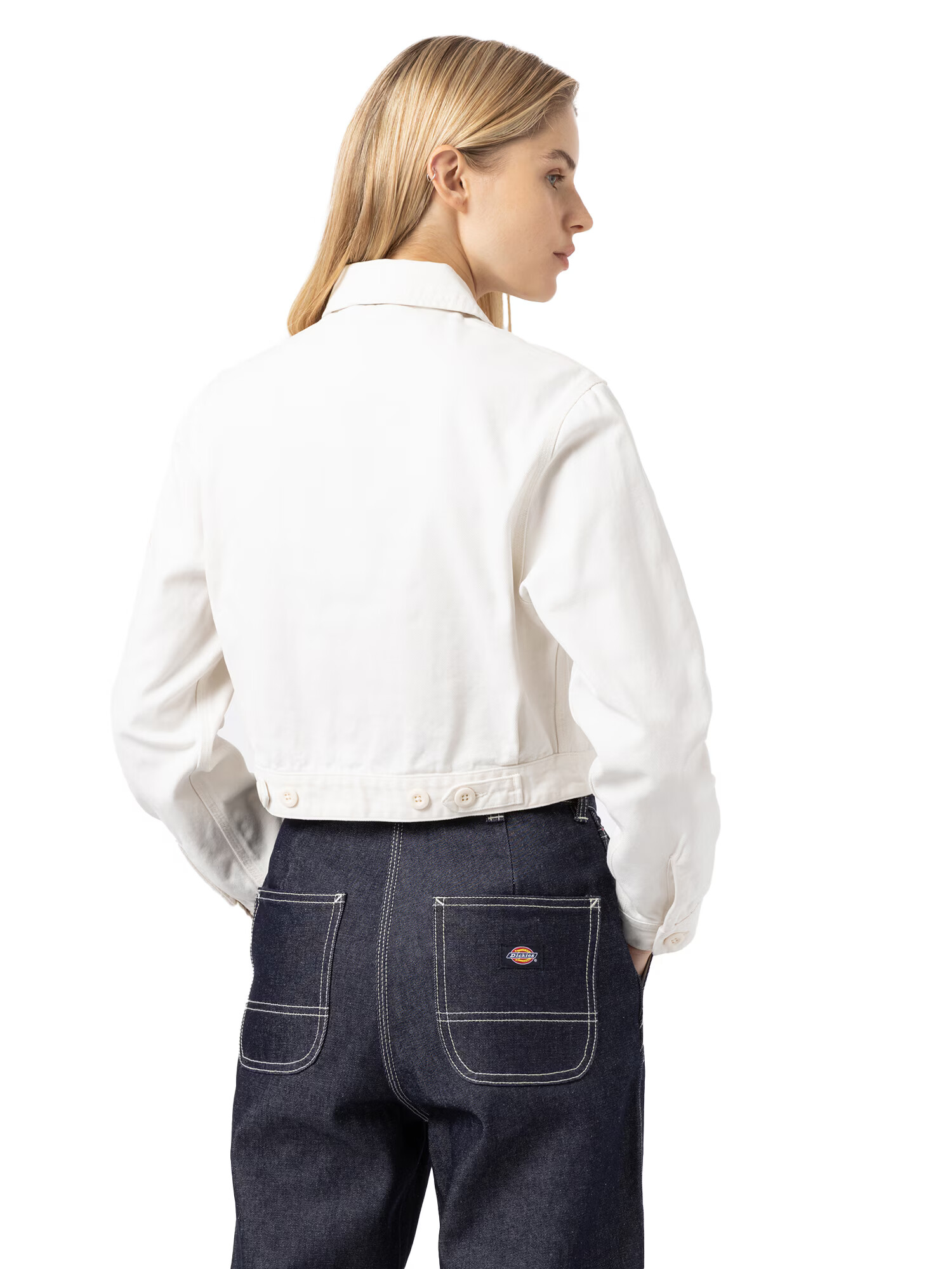 DICKIES Prehodna jakna 'DUCK' bela - Pepit.si